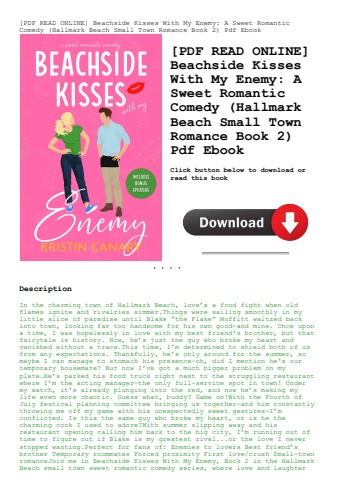 [pdf read online] beachside kisses with my enemy a sweet romantic comedy (hallmark beach small town