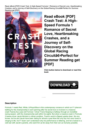 read ebook [pdf] crash test a high-speed formula 1 romance of secret love  heartbreaking crashes  an