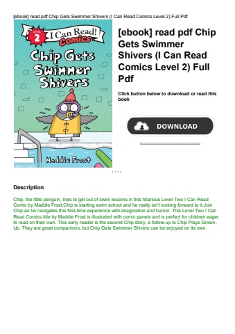 [ebook] read pdf chip gets swimmer shivers (i can read comics level 2) full pdf