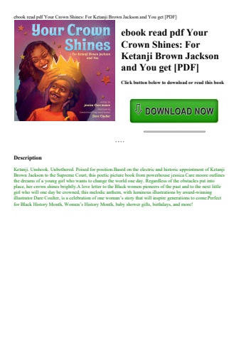 ebook read pdf your crown shines for ketanji brown jackson and you get [pdf]
