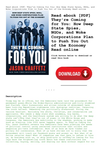 read ebook [pdf] they're coming for you how deep state spies  ngos  and woke corporations plan to pu