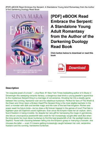 [pdf] ebook read embrace the serpent a standalone young adult romantasy from the author of the darke