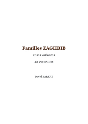 Familles ZAGHBIB