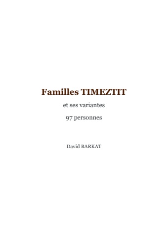 Familles TIMEZTIT