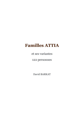 Familles ATTIA