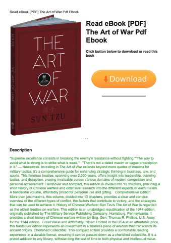 read ebook [pdf] the art of war pdf ebook