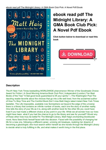 ebook read pdf the midnight library a gma book club pick a novel pdf ebook