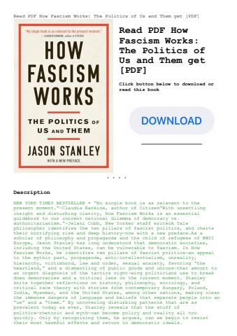 read pdf how fascism works the politics of us and them get [pdf]