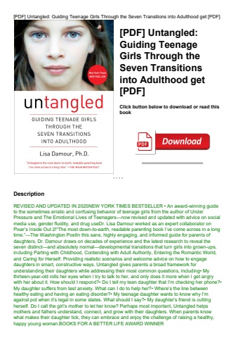 [pdf] untangled guiding teenage girls through the seven transitions into adulthood get [pdf]