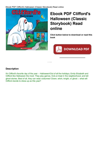 ebook pdf  clifford's halloween (classic storybook) read online