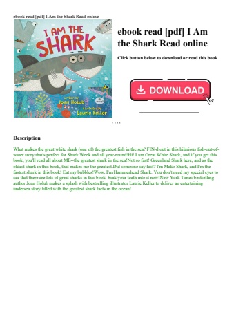 ebook read [pdf] i am the shark read online