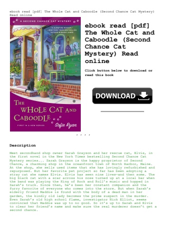 ebook read [pdf] the whole cat and caboodle (second chance cat mystery) read online