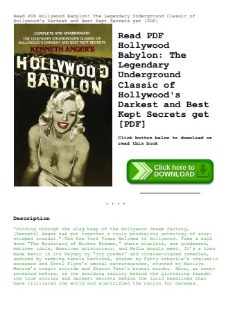 read pdf hollywood babylon the legendary underground classic of hollywood's darkest and best kept se