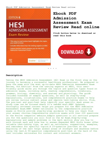 ebook pdf  admission assessment exam review read online