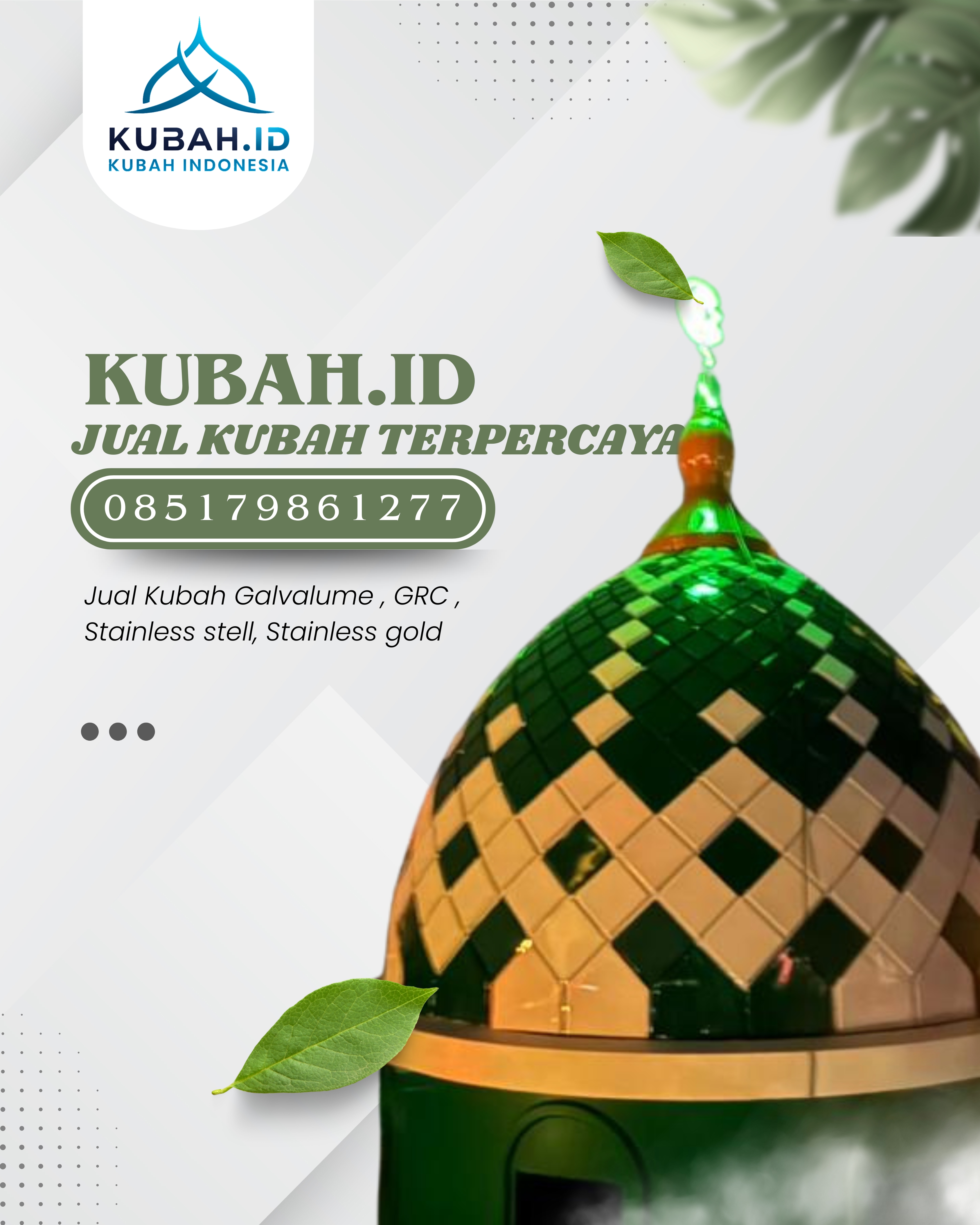 PUSAT KUBAH MASJID BERKUALITAS DI KEC SIBOLGA SELATAN, KOTA SIBOLGA, SUMATERA UTARA (WA: 085179861277)