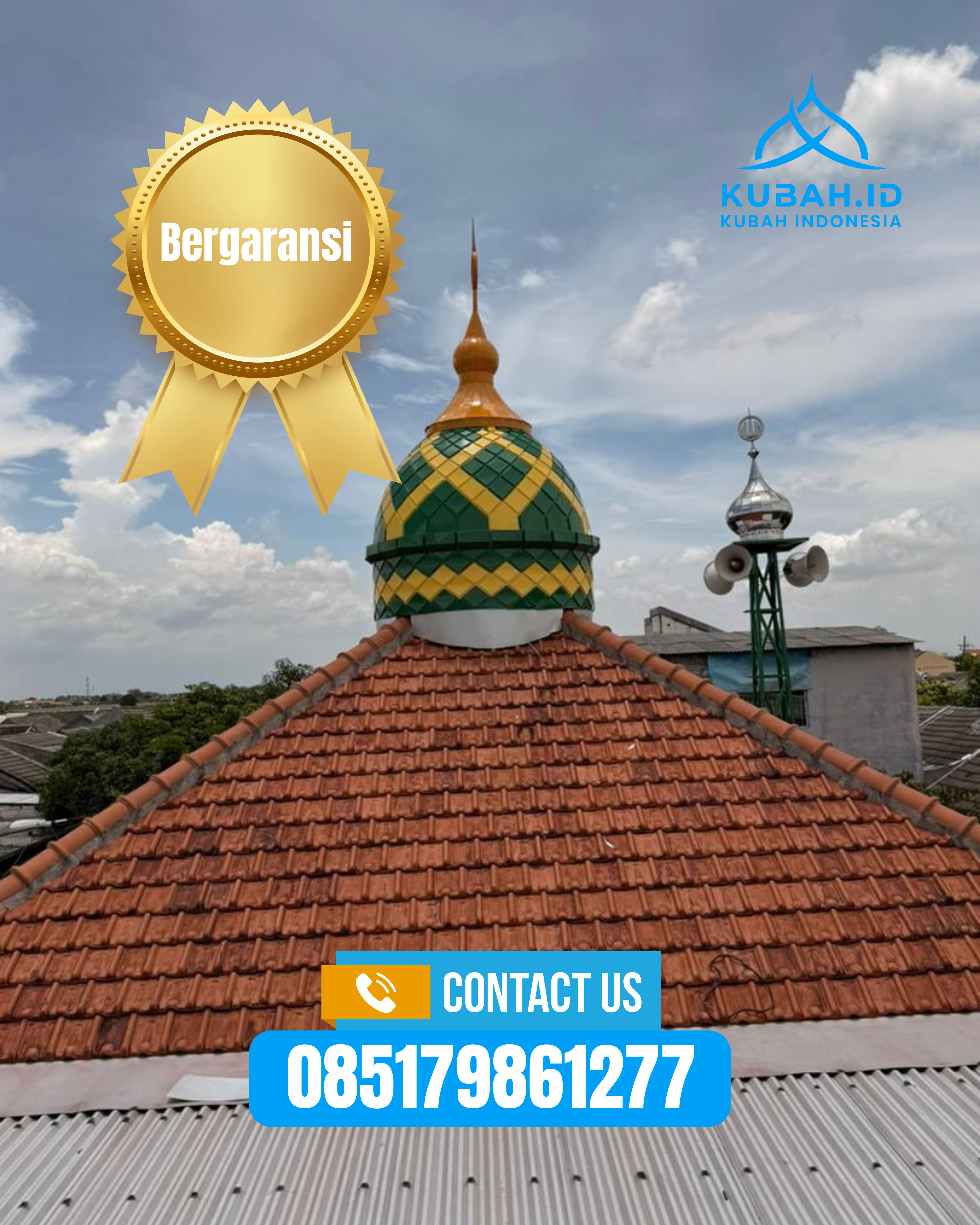 JUAL KUBAH MASJID PREMIUM DI KEC BANDUNG WETAN, KOTA BANDUNG, JABAR (WA: 085179861277)