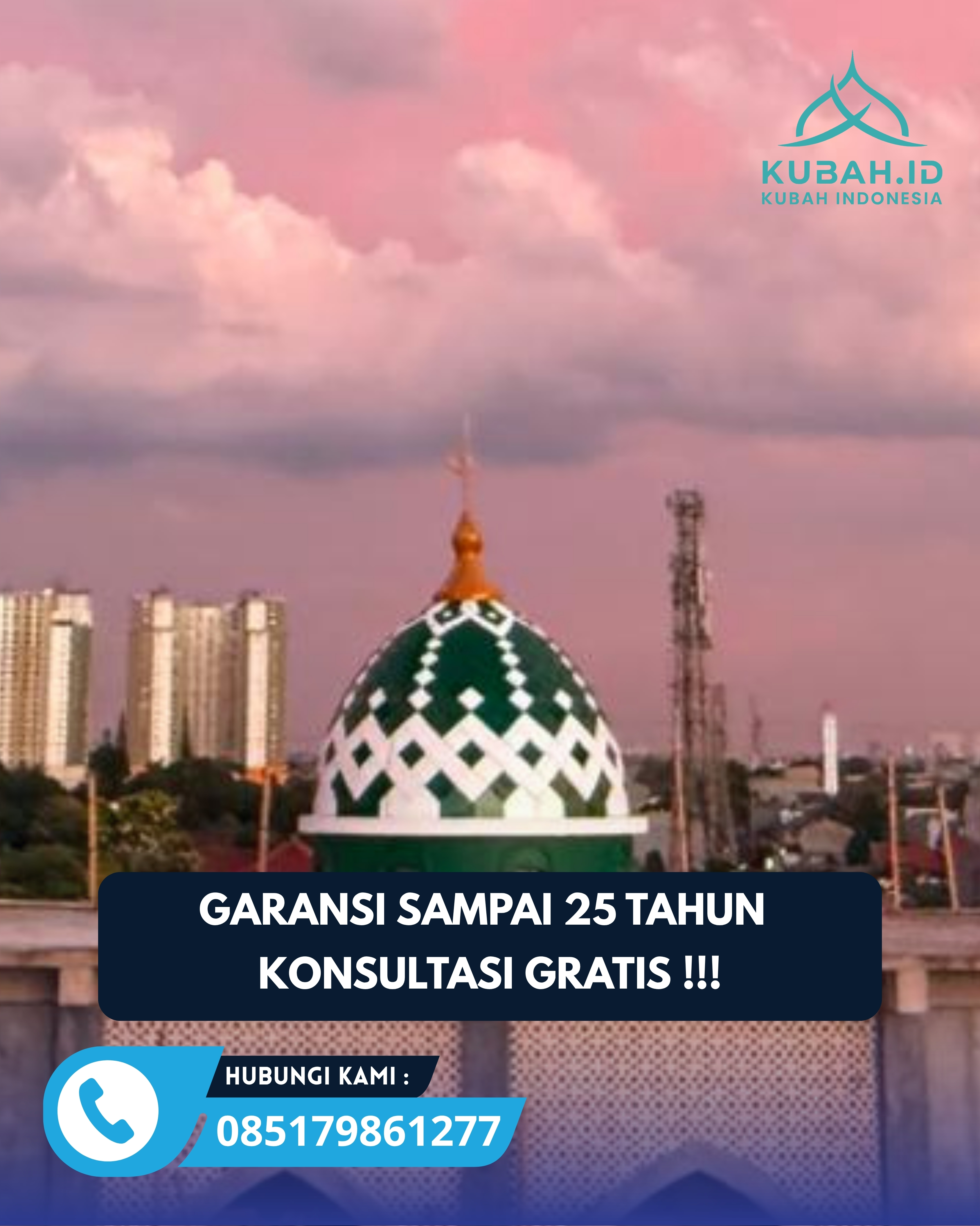 KUBAH MASJID HARGA TERJANGKAU DI KEC SUMBER, KAB CIREBON, JABAR (WA: 085179861277)
