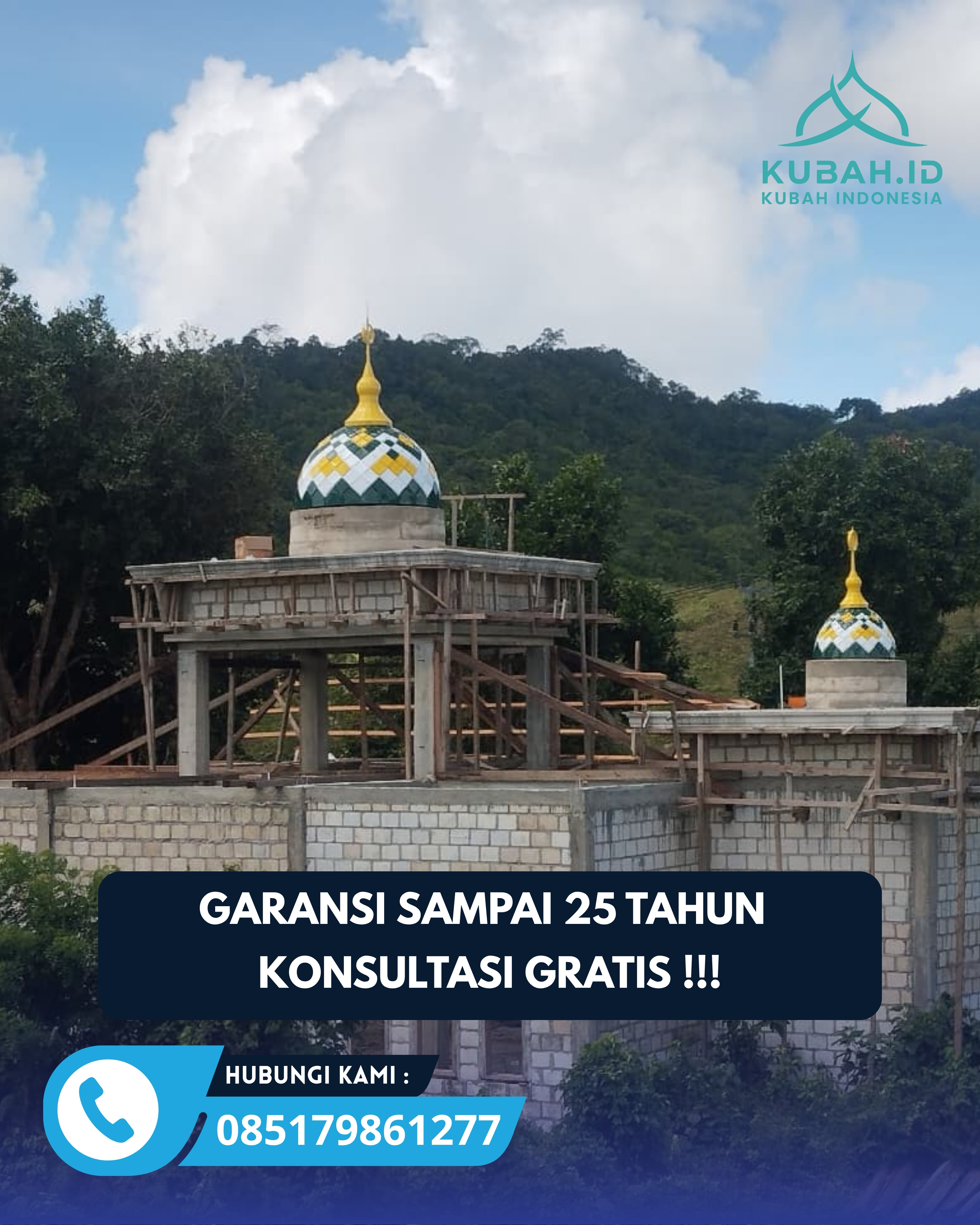 JUAL KUBAH MASJID PREMIUM DI KEC KAJEN, KAB PEKALONGAN, JATENG (WA: 085179861277)