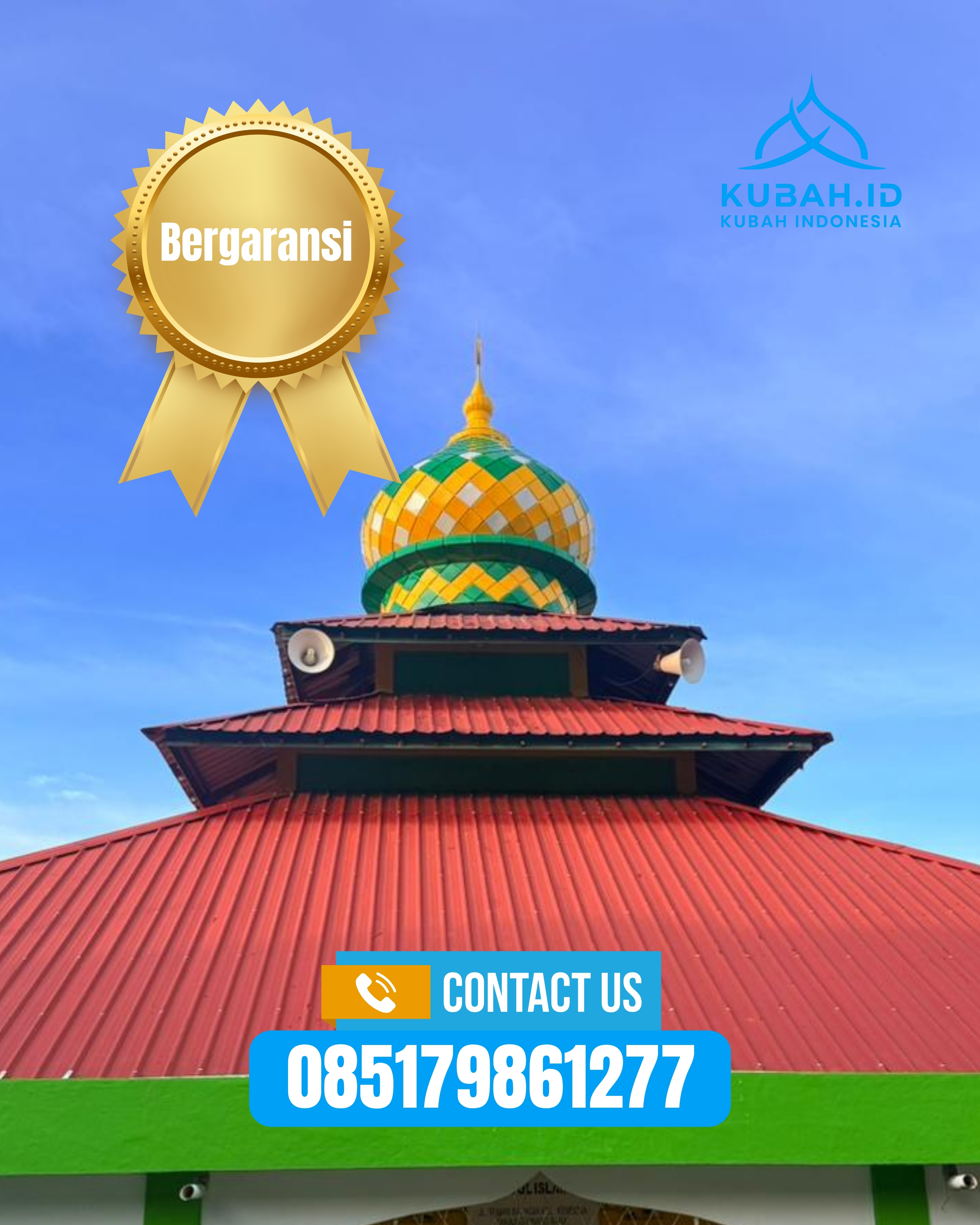 JUAL KUBAH MASJID PREMIUM DI KEC KENDAL, KAB KENDAL, JATENG (WA: 085179861277)