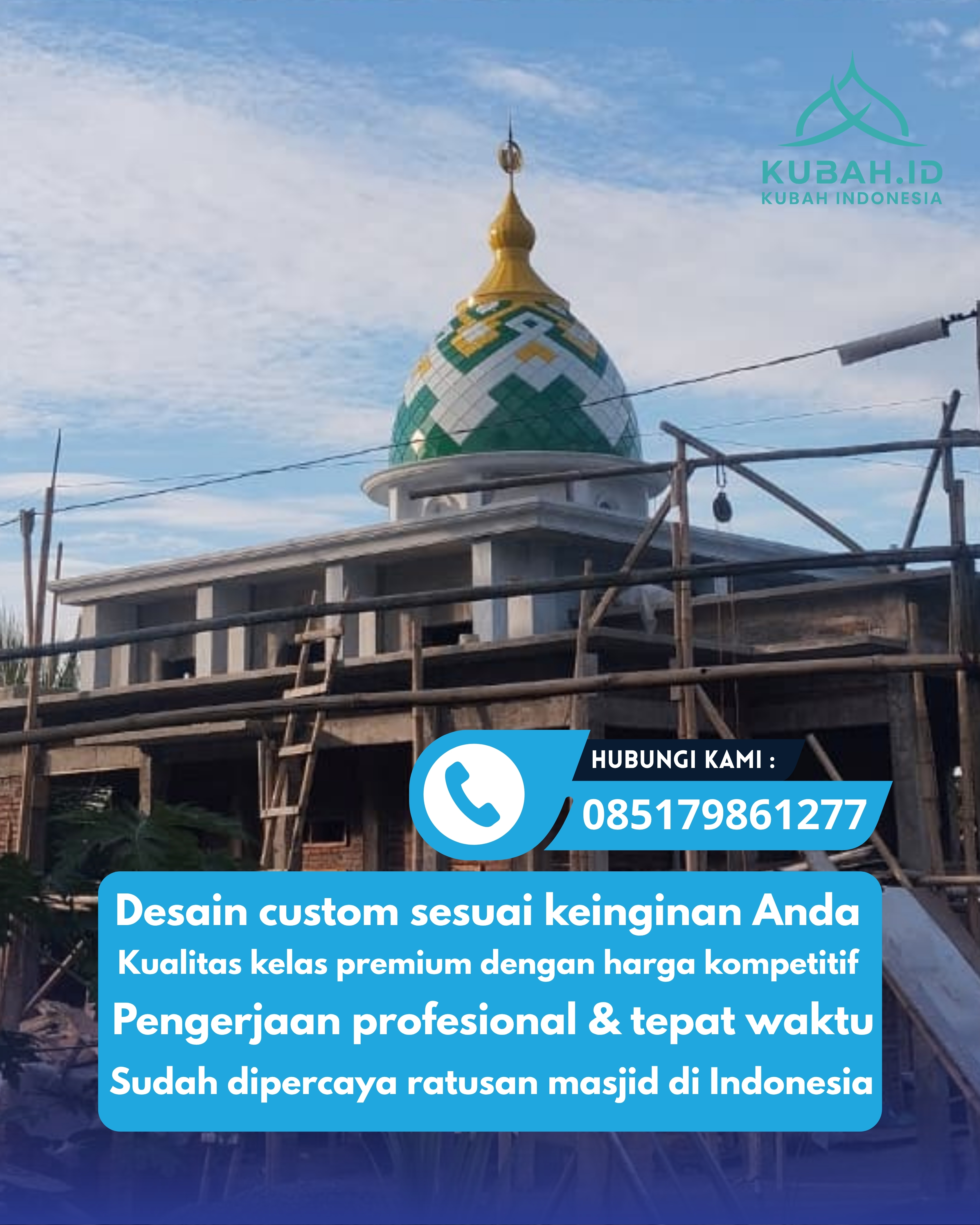 JUAL KUBAH MASJID TAHAN LAMA DI KEC SEMARANG TENGAH, KOTA SEMARANG, JATENG (WA: 085179861277)
