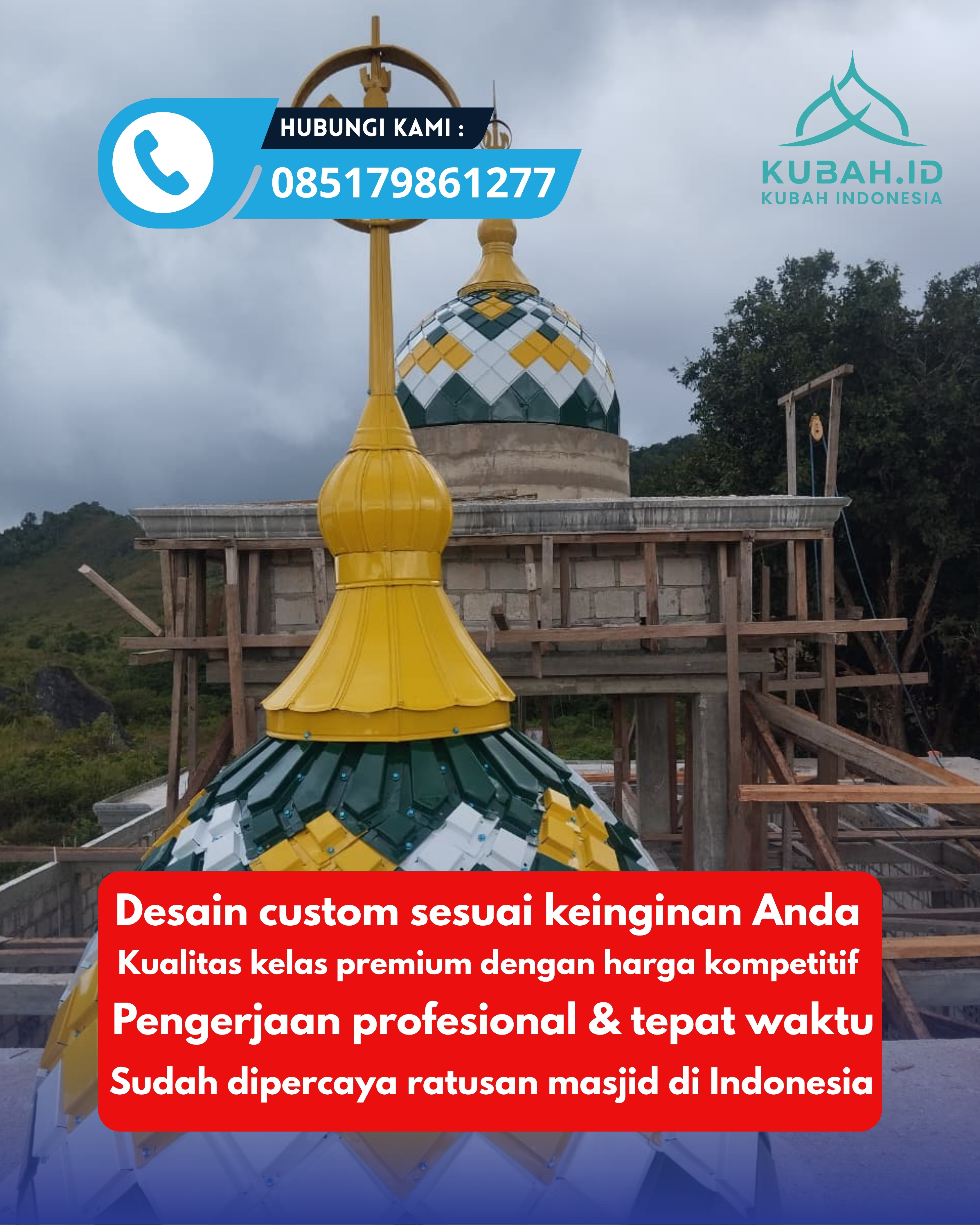 KUBAH MASJID HARGA TERJANGKAU DI KEC BOGOR TENGAH, KOTA BOGOR, JABAR (WA: 085179861277)