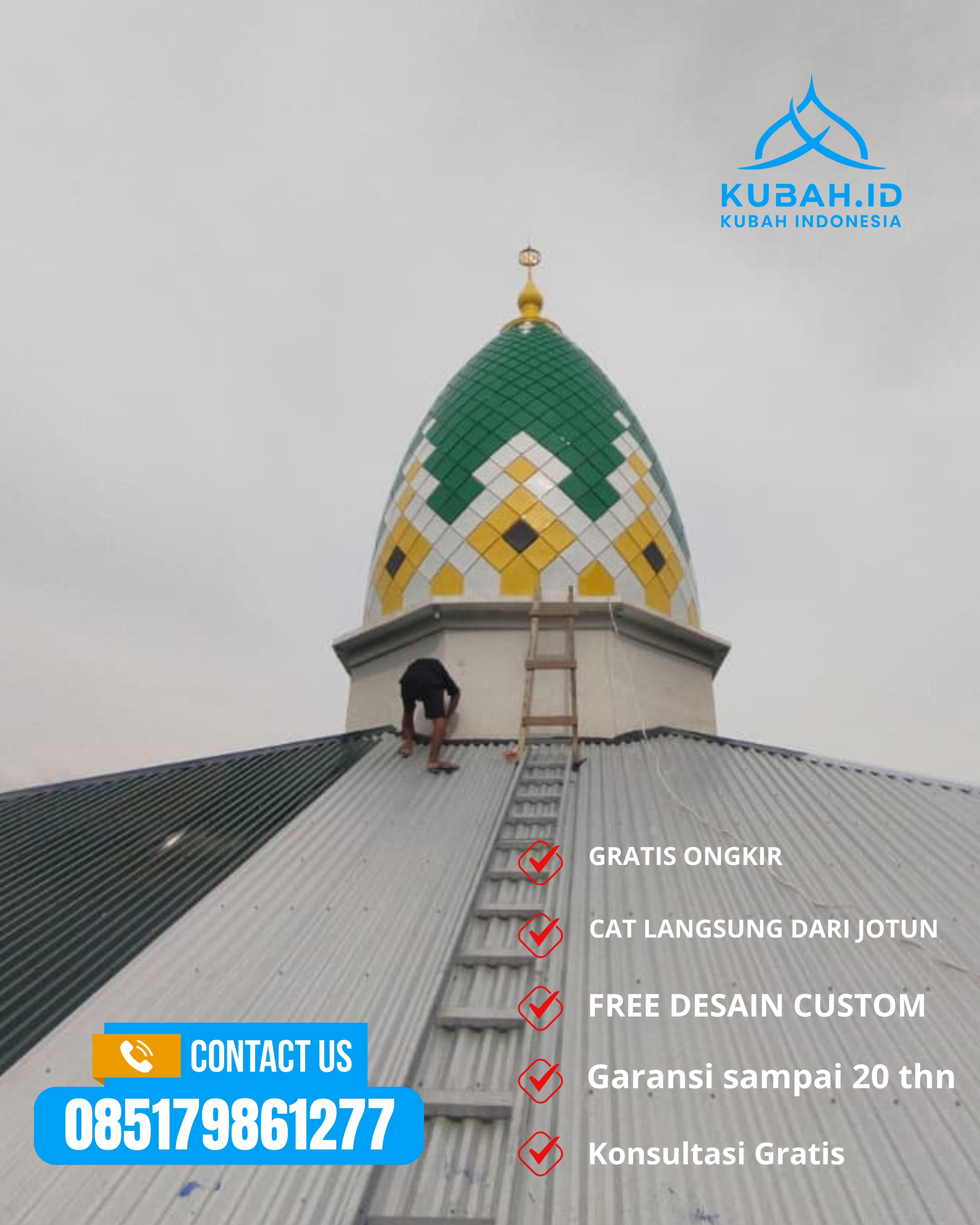 PUSAT KUBAH MASJID BERKUALITAS DI KEC PLERED, KAB PURWAKARTA, JABAR (WA: 085179861277)