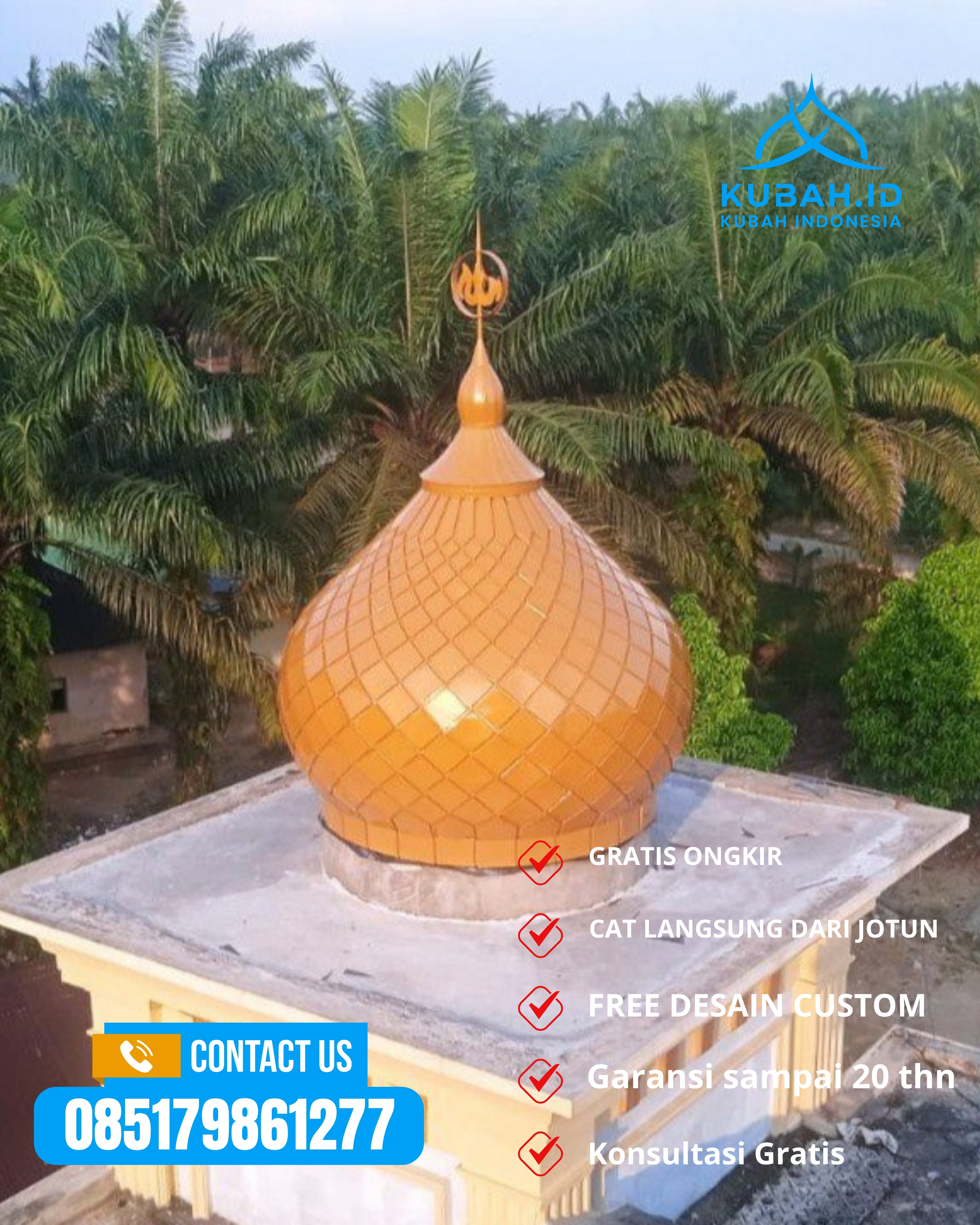 PABRIK KUBAH MASJID MODERN DI KEC PURWANTORO, KAB WONOGIRI, JATENG (WA: 085179861277)