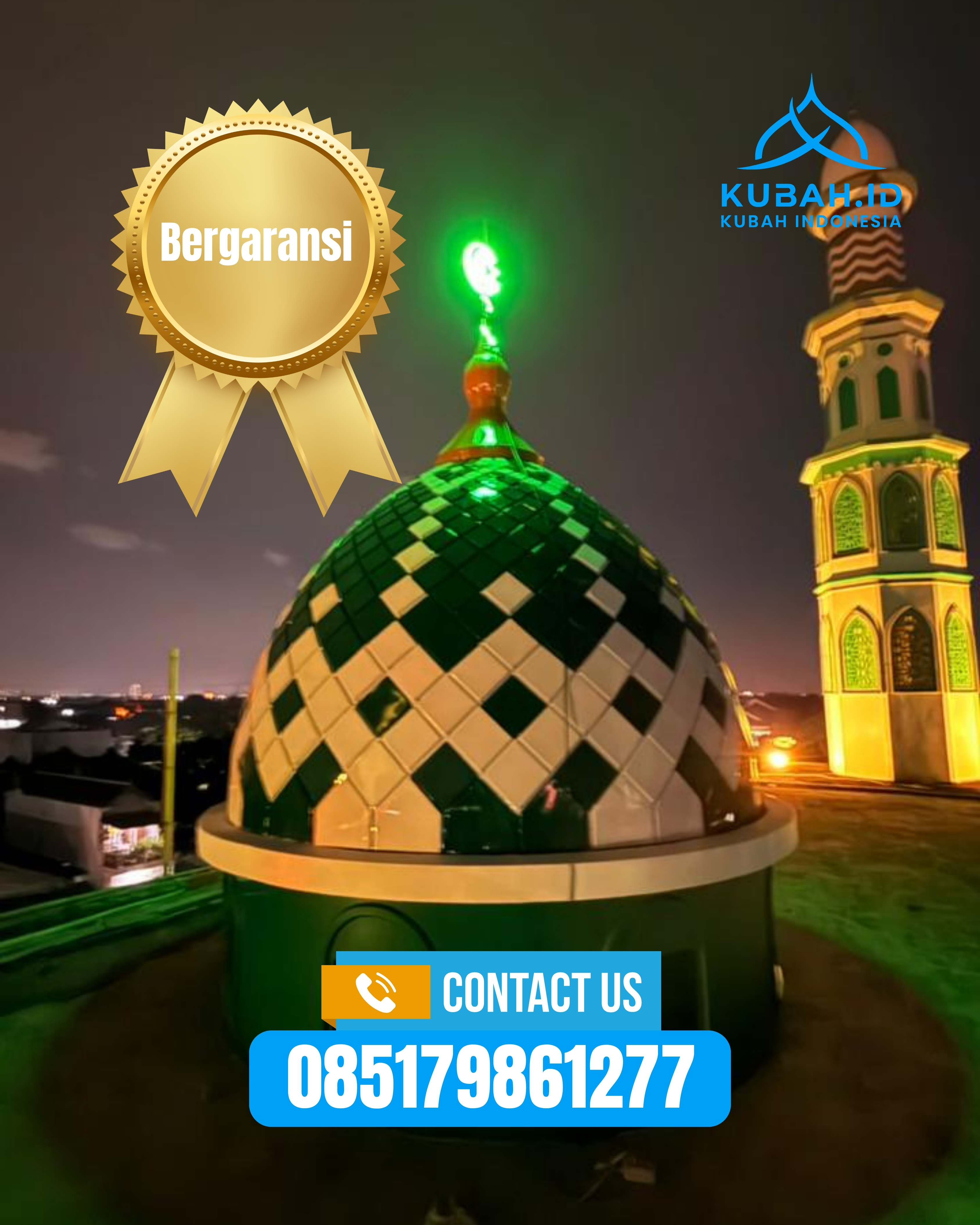 KUBAH MASJID DESAIN ELEGAN DI KEC BANGKO, KAB MERANGIN, JAMBI (WA: 085179861277)