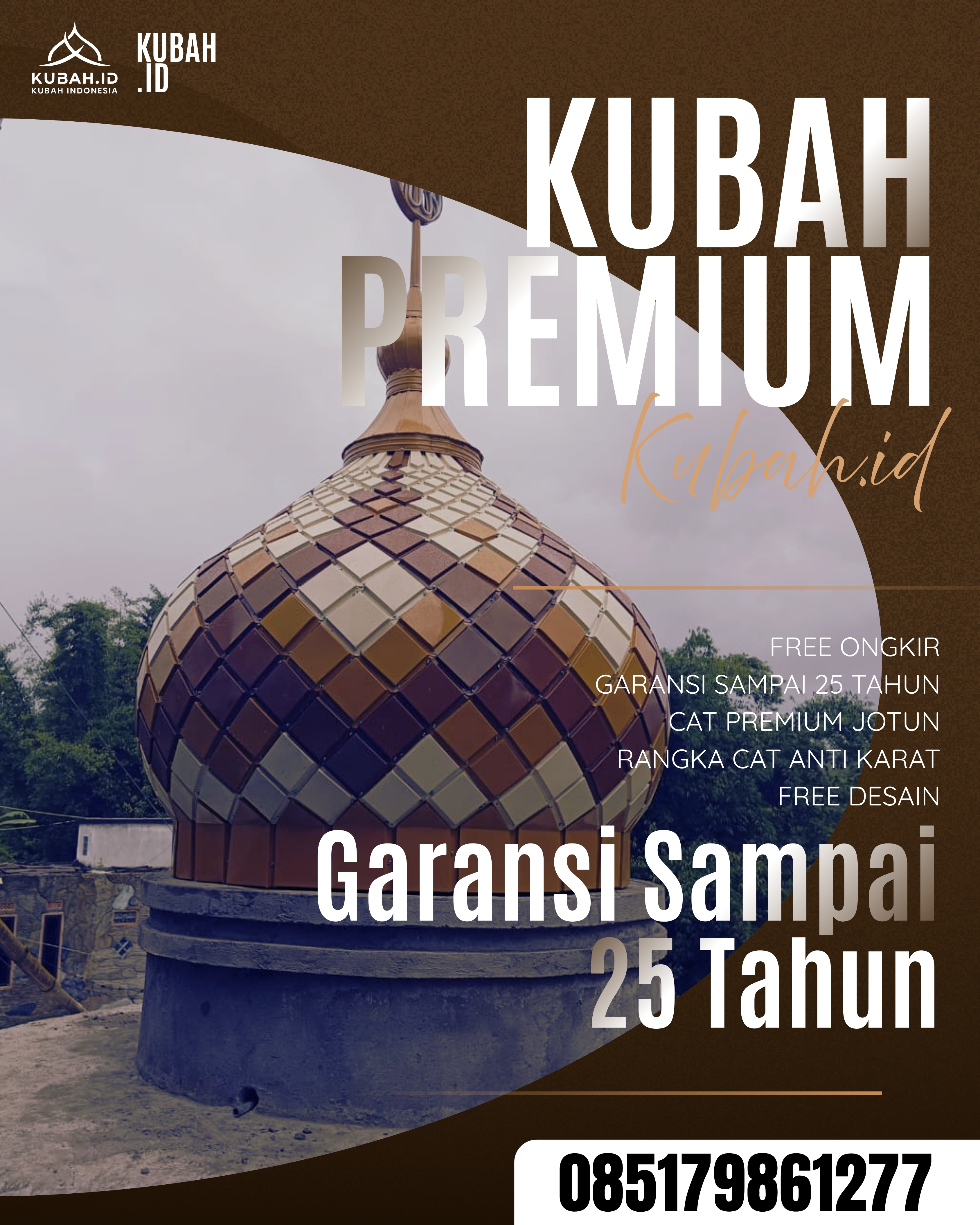 PUSAT KUBAH MASJID BERKUALITAS DI KEC TUGUMULYO, KAB MUSI RAWAS, SUMATERA SELATAN (WA: 085179861277)