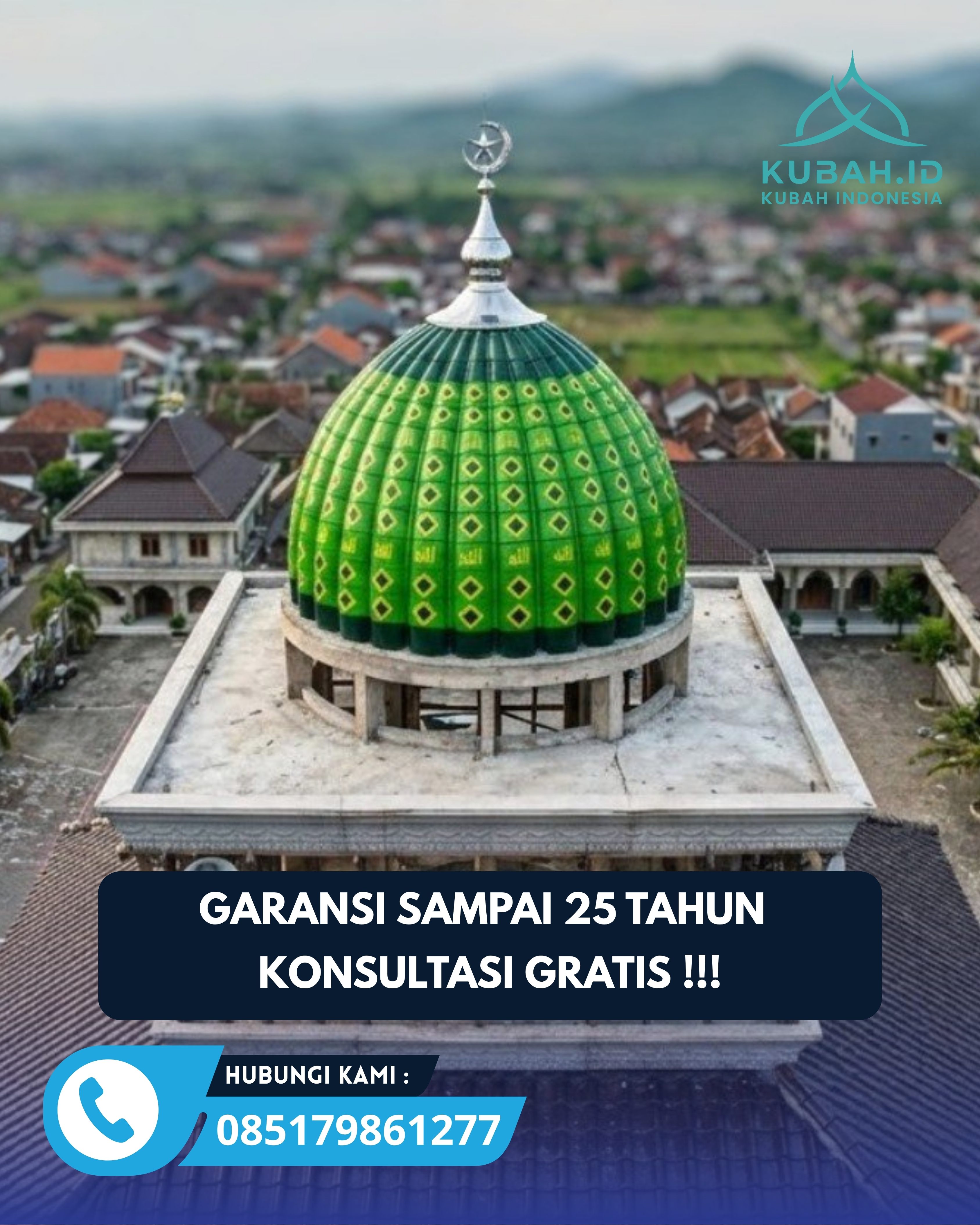KUBAH MASJID DESAIN ELEGAN DI KEC PANGGUNGREJO, KOTA PASURUAN, JATIM (WA: 085179861277)