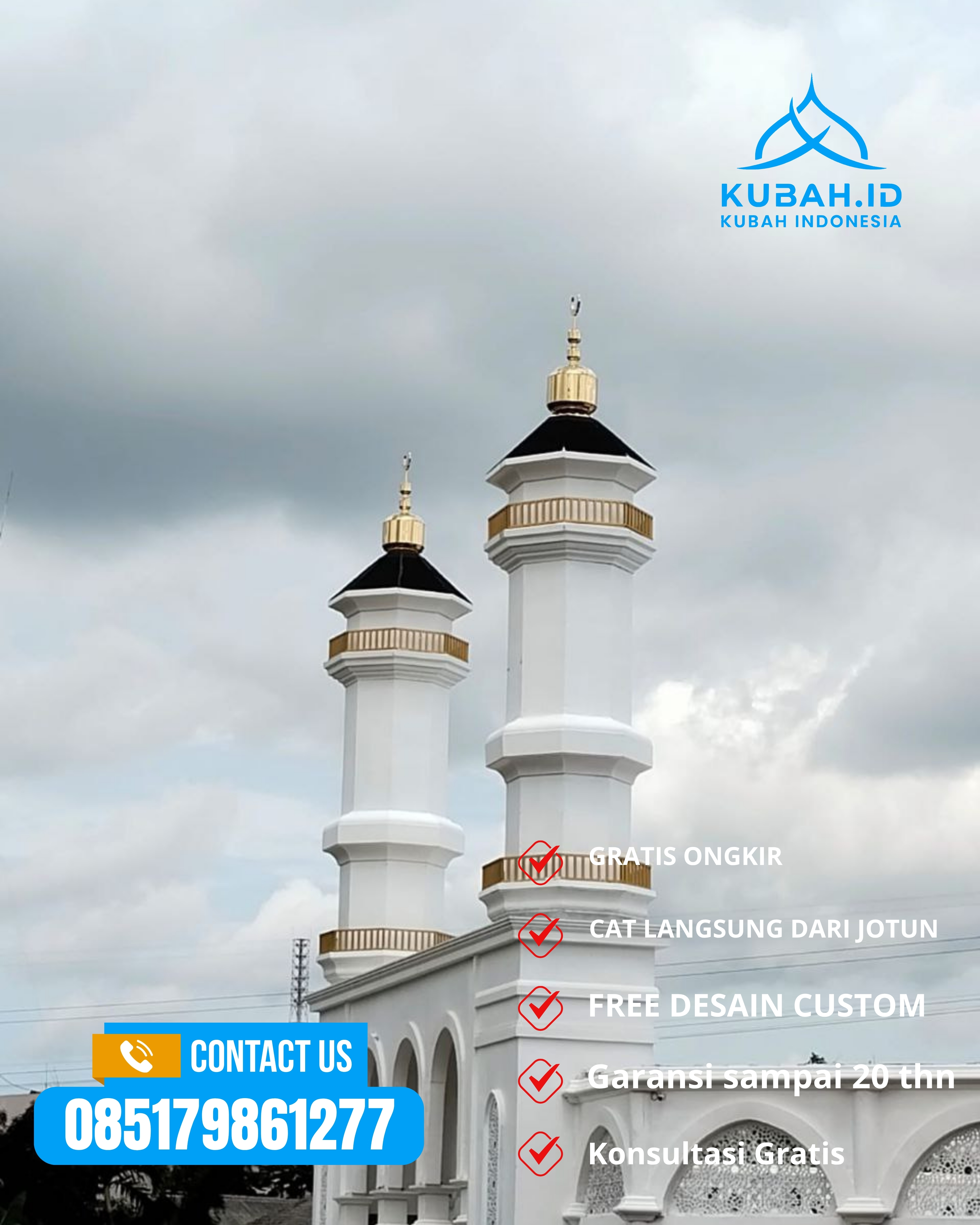 PRODUSEN KUBAH MASJID EKSKLUSIF DI KEC TUBAN, KAB TUBAN, JATIM (WA: 085179861277)