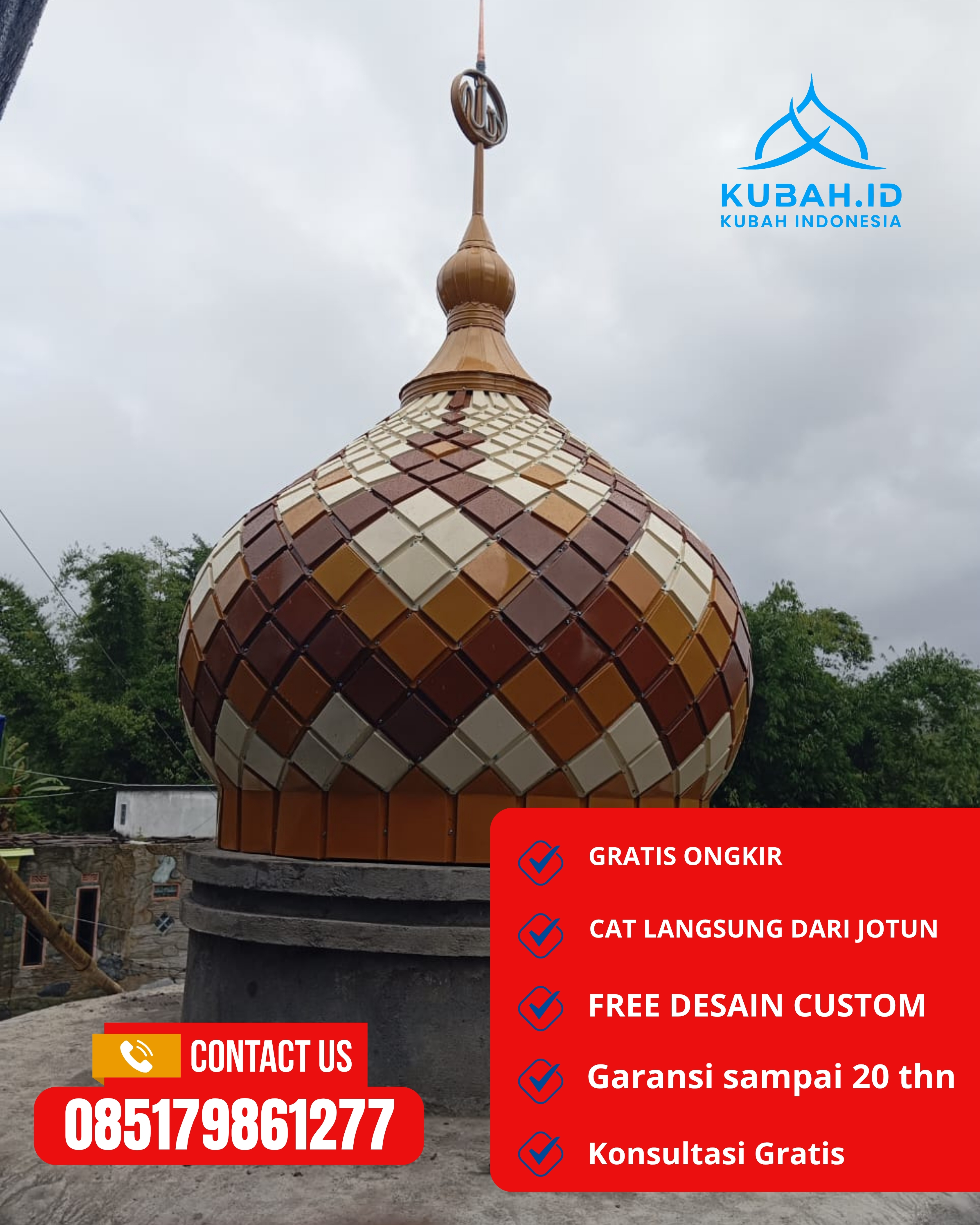 JUAL KUBAH MASJID PREMIUM DI KEC PONOROGO, KAB PONOROGO, JATIM (WA: 085179861277)