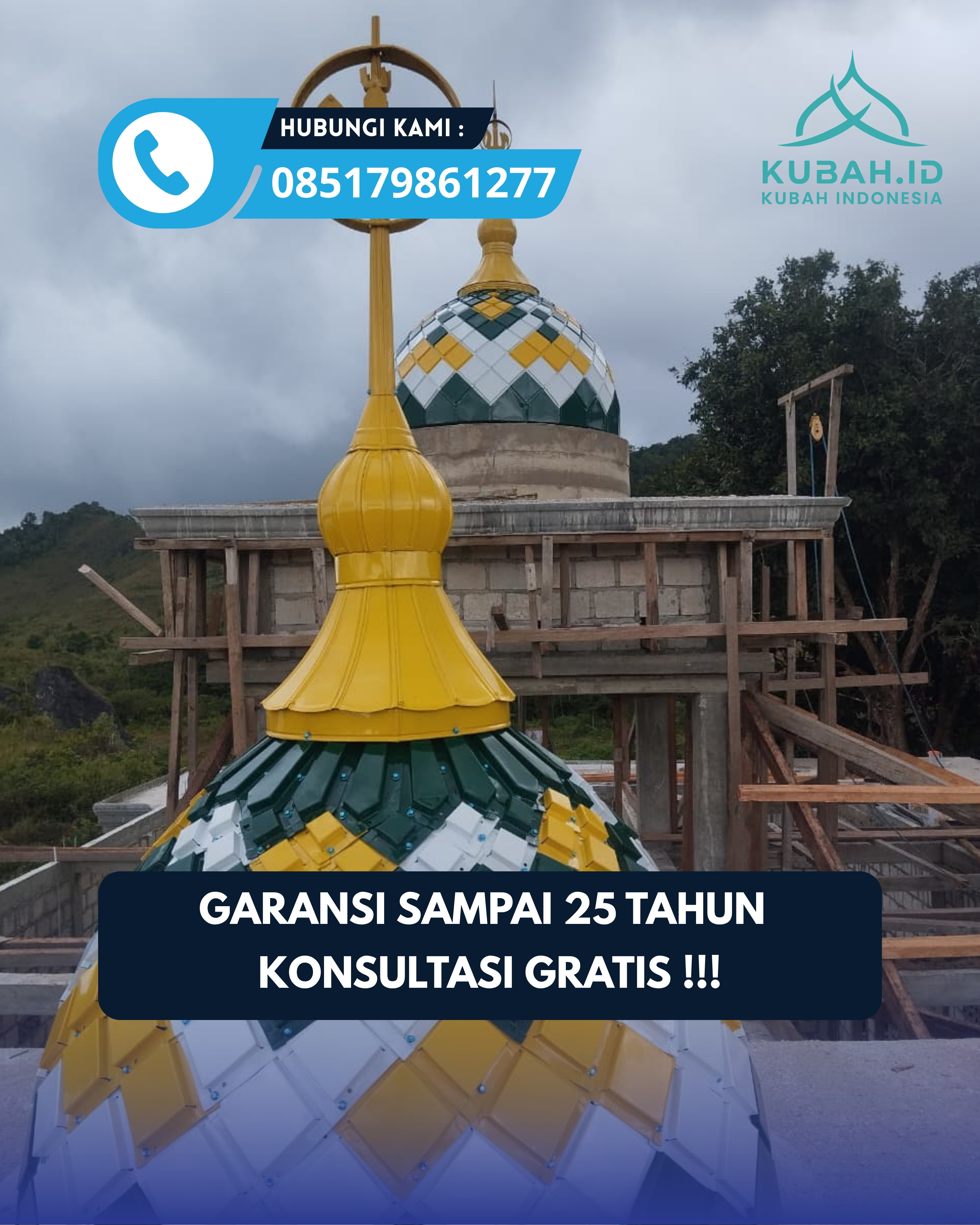PABRIK KUBAH MASJID MODERN DI KEC BOGOR BARAT, KOTA BOGOR, JABAR (WA: 085179861277)