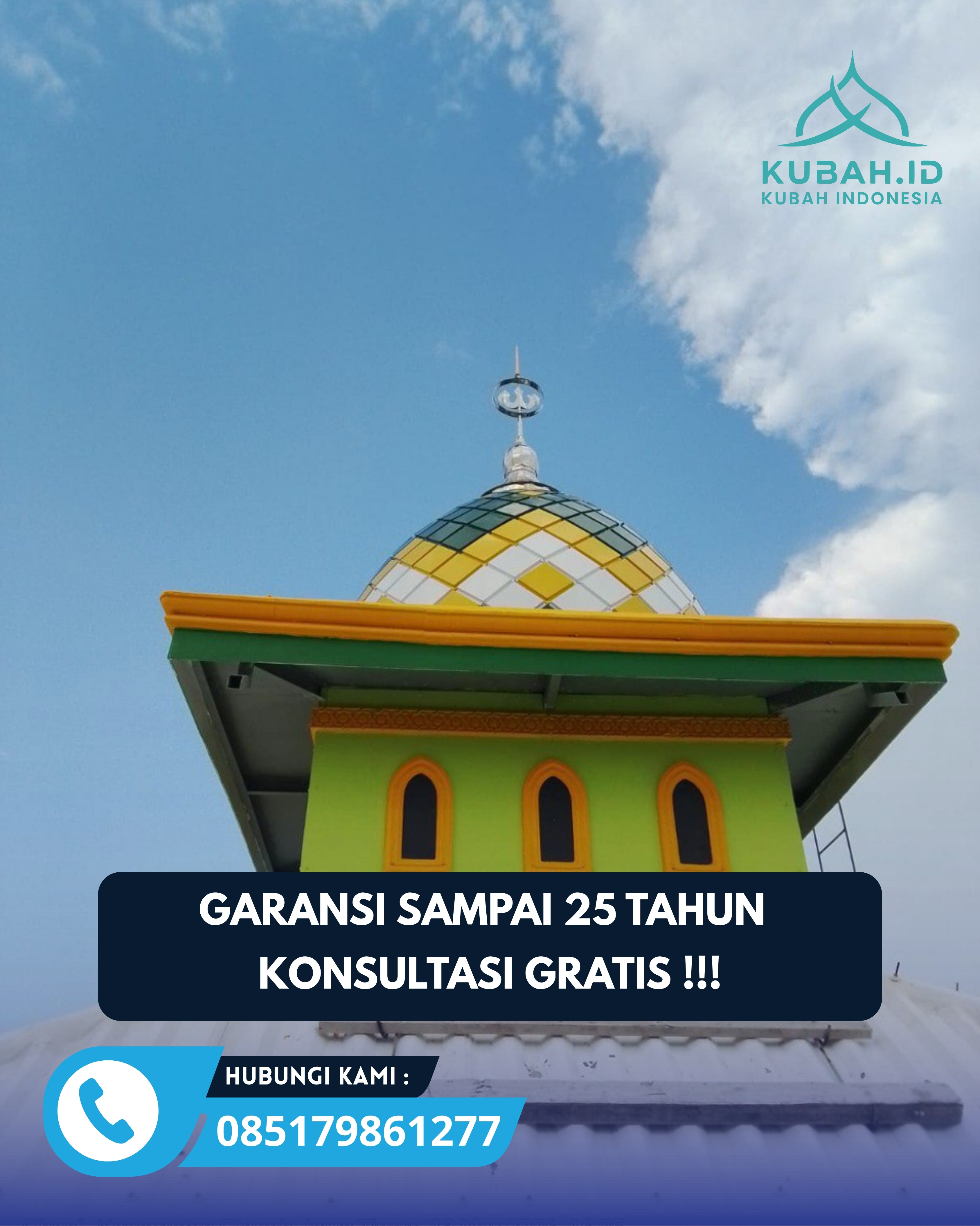 JUAL KUBAH MASJID TAHAN LAMA DI KEC SIDOREJO, KOTA SALATIGA, JATENG (WA: 085179861277)