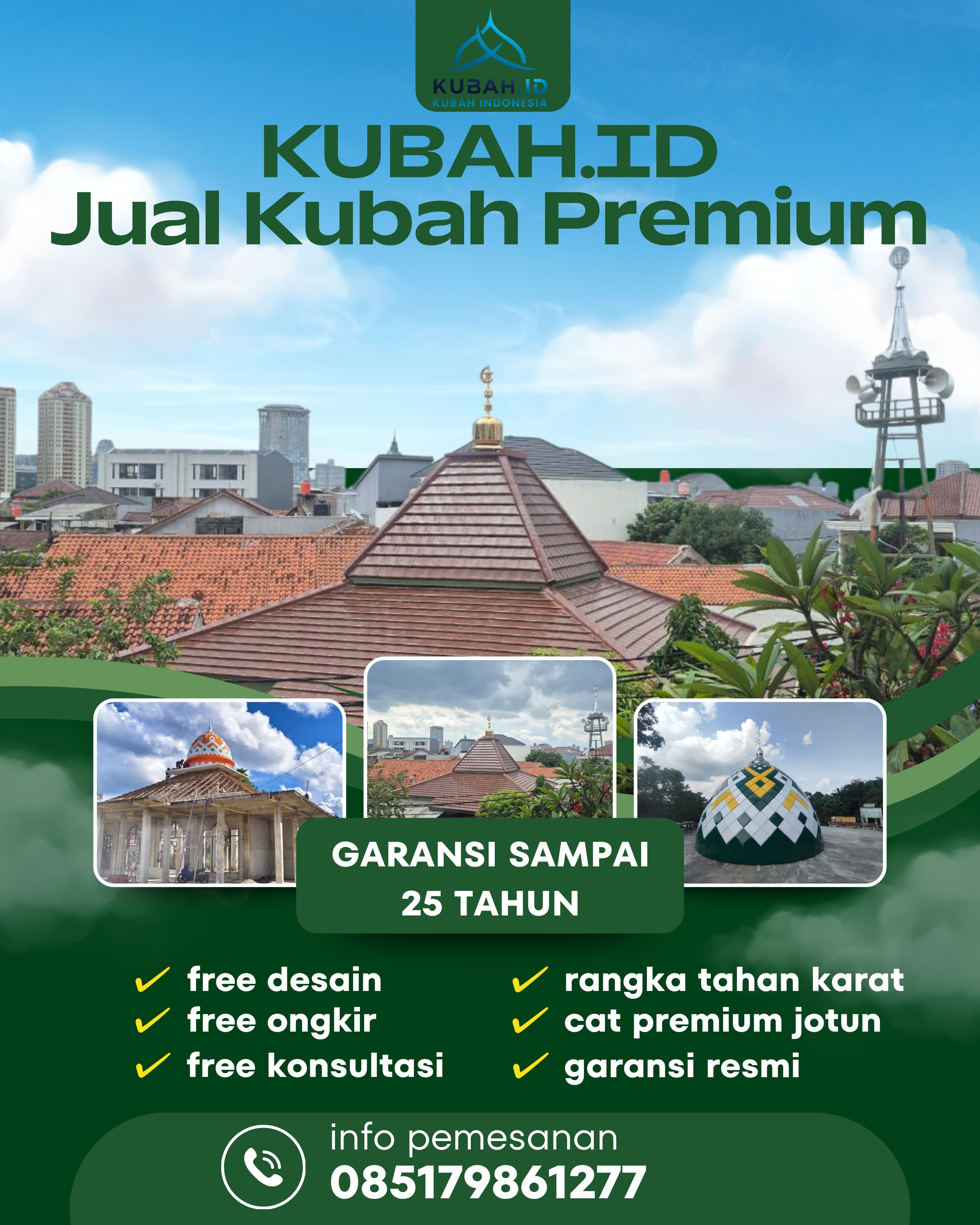 KUBAH MASJID DESAIN ELEGAN DI KEC GUNUNGSITOLI IDANOI, KOTA GUNUNGSITOLI, SUMATERA UTARA (WA: 085179861277)