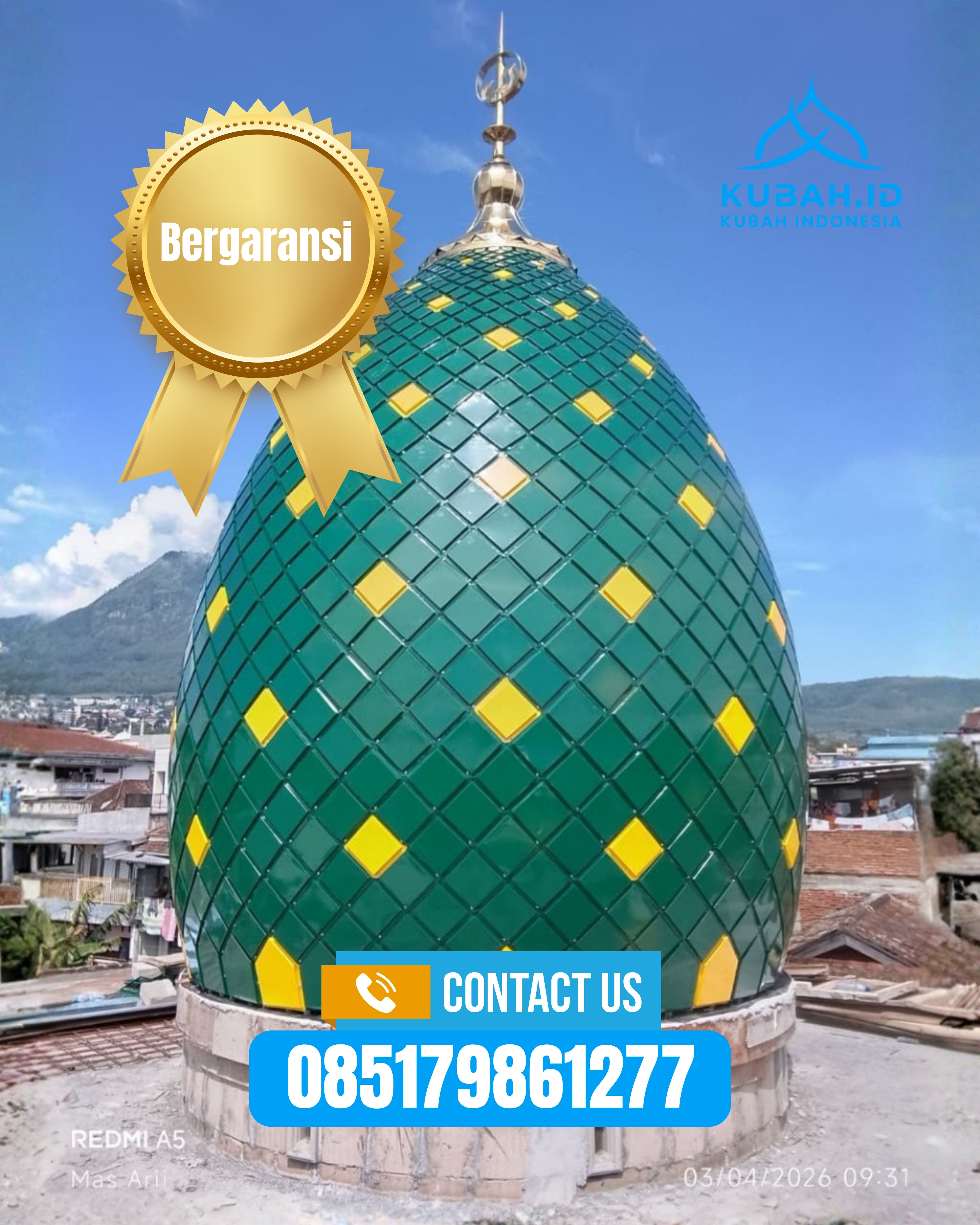 PUSAT KUBAH MASJID BERKUALITAS DI KEC TEGAL BARAT, KOTA TEGAL, JATENG (WA: 085179861277)