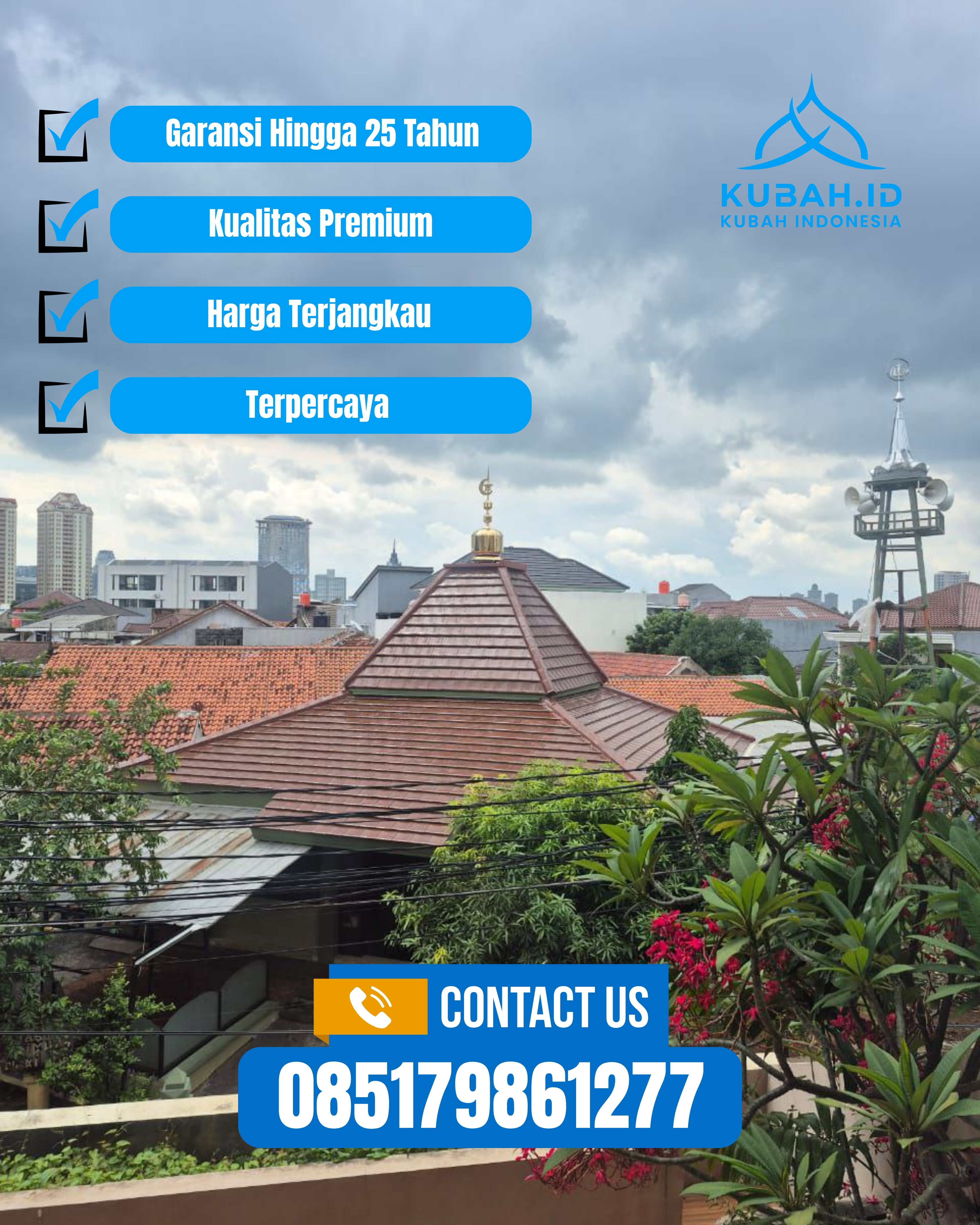 JUAL KUBAH MASJID PREMIUM DI KEC KANIGORO, KAB BLITAR, JATIM (WA: 085179861277)