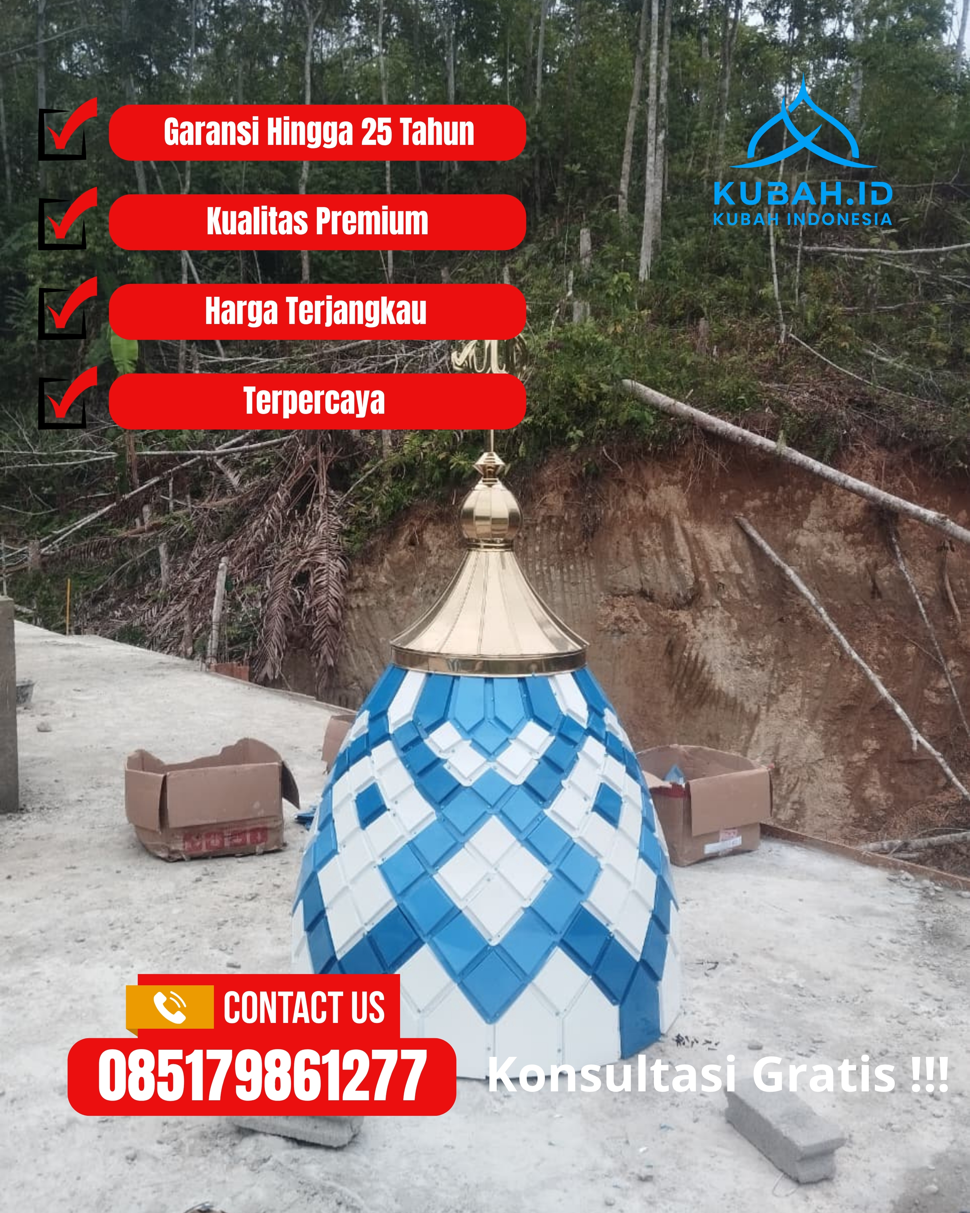 SPESIALIS KUBAH MASJID GARANSI RESMI DI KEC GUBENG, KOTA SURABAYA, JATIM (WA: 085179861277)