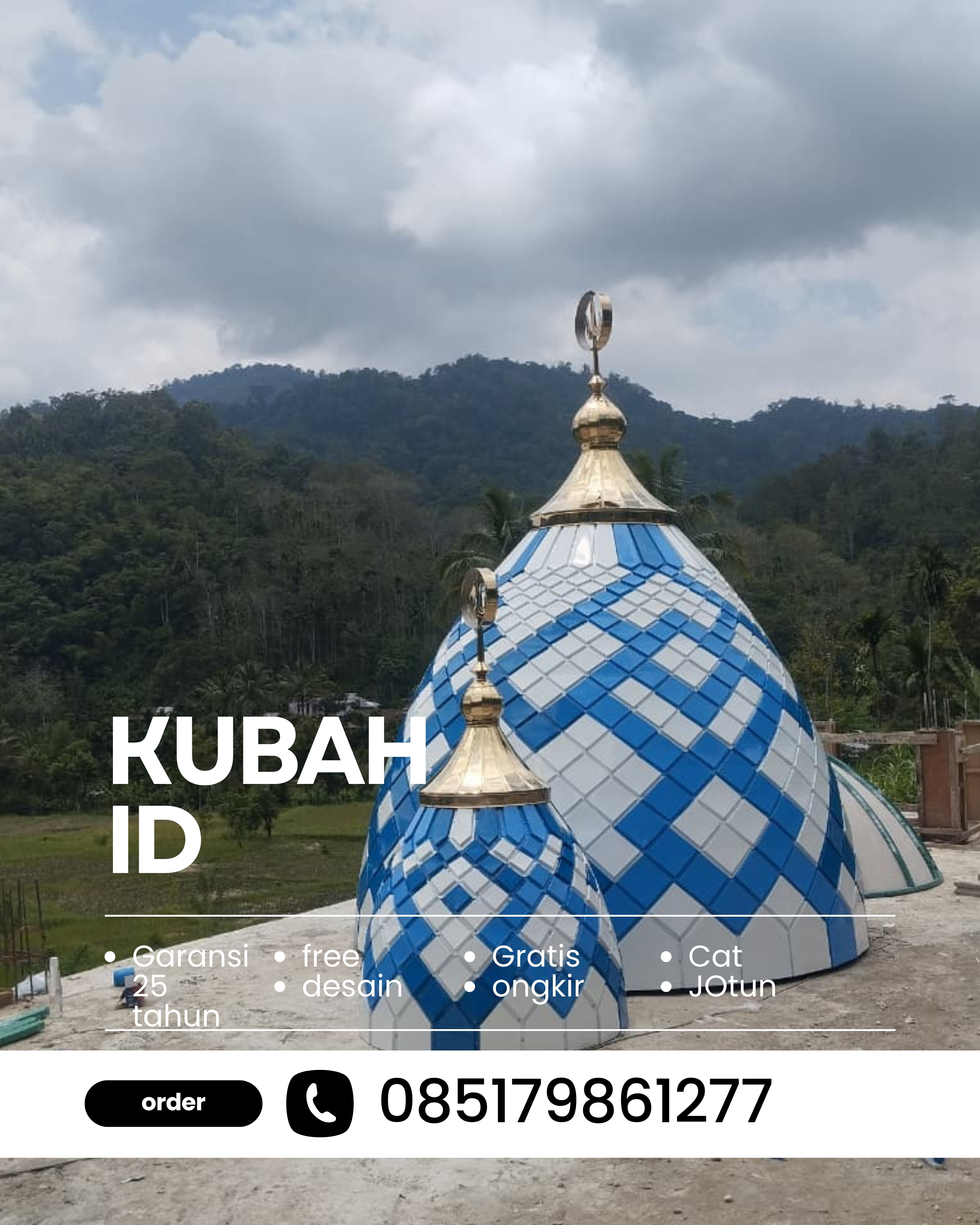 JUAL KUBAH MASJID TAHAN LAMA DI KEC BABAKAN CIPARAY, KOTA BANDUNG, JABAR (WA: 085179861277)