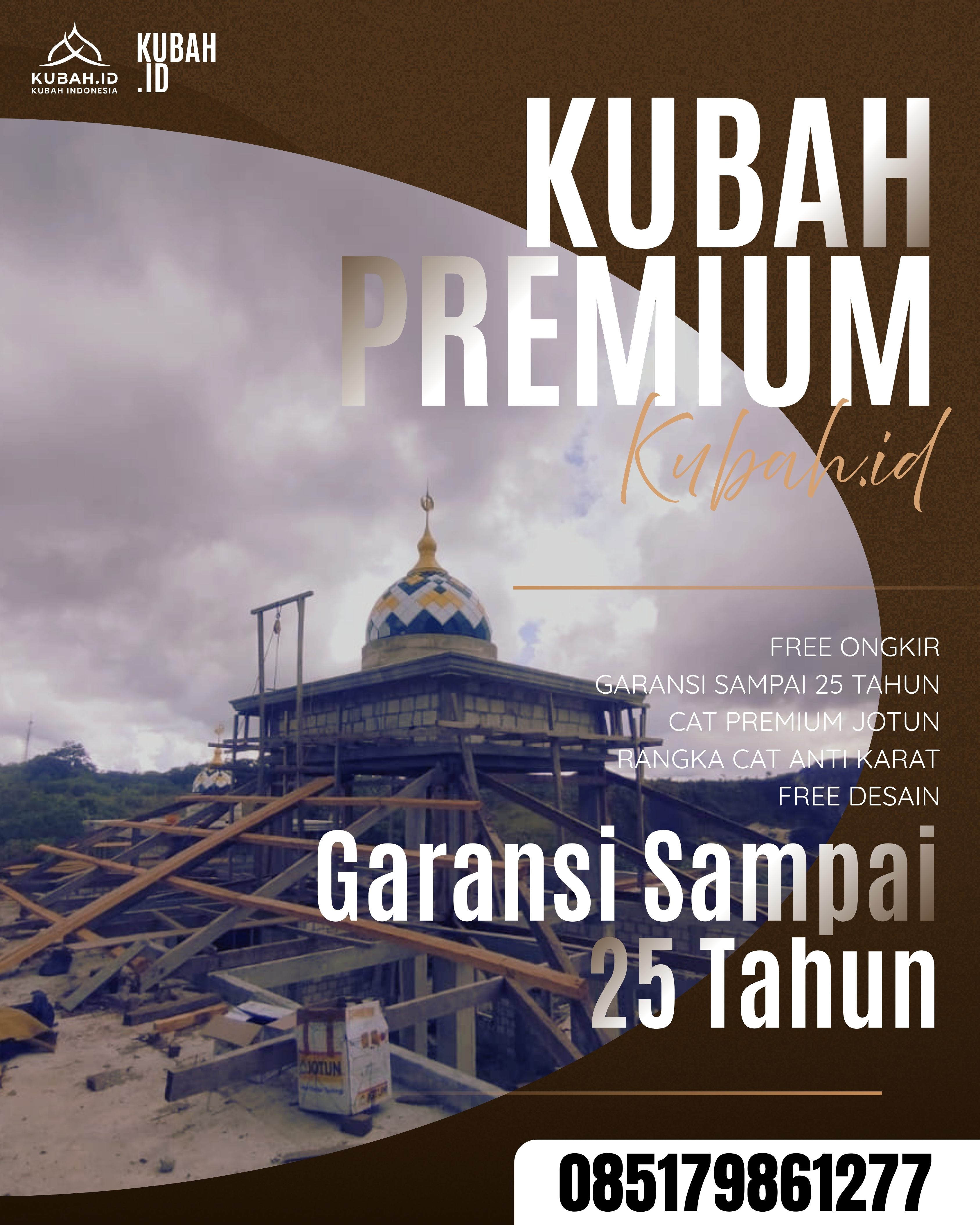 PABRIK KUBAH MASJID MODERN DI KEC MARTAPURA, KAB OKU TIMUR, SUMATERA SELATAN (WA: 085179861277)