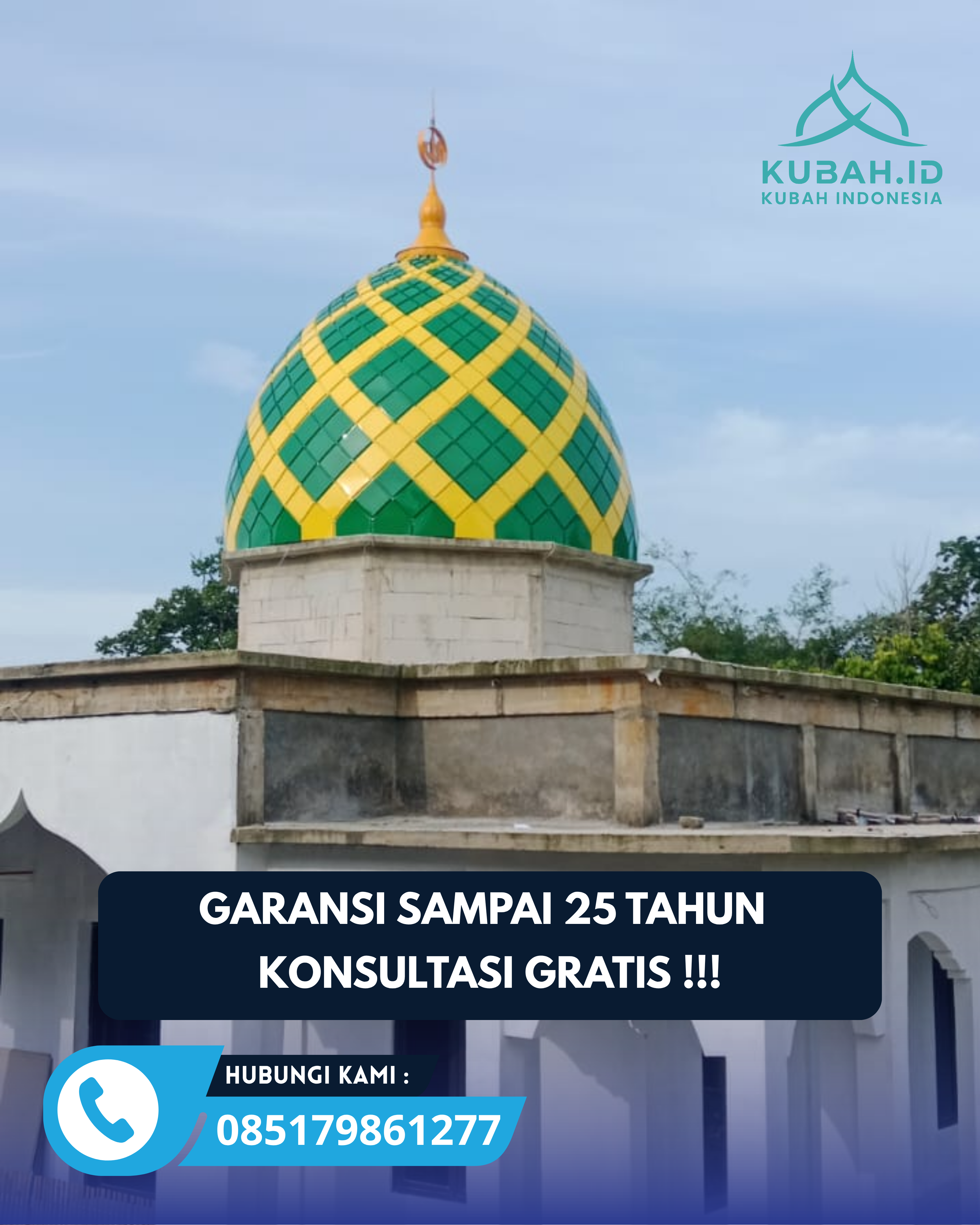 KUBAH MASJID HARGA TERJANGKAU DI KEC SYIAH KUALA, KOTA BANDA ACEH, ACEH (WA: 085179861277)
