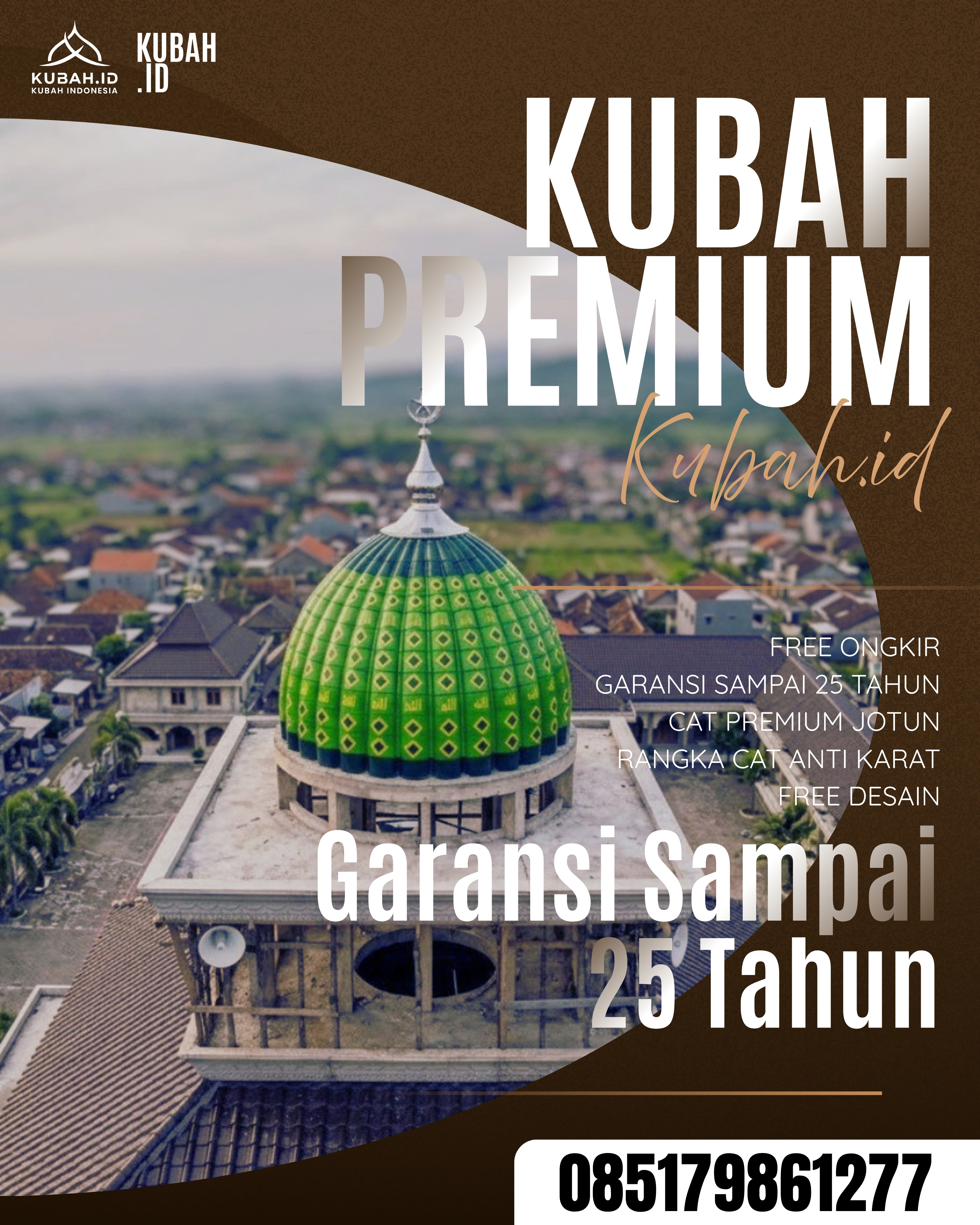 KUBAH MASJID HARGA TERJANGKAU DI KEC RAWAS ULU, KAB MUSI RAWAS UTARA, SUMATERA SELATAN (WA: 085179861277)