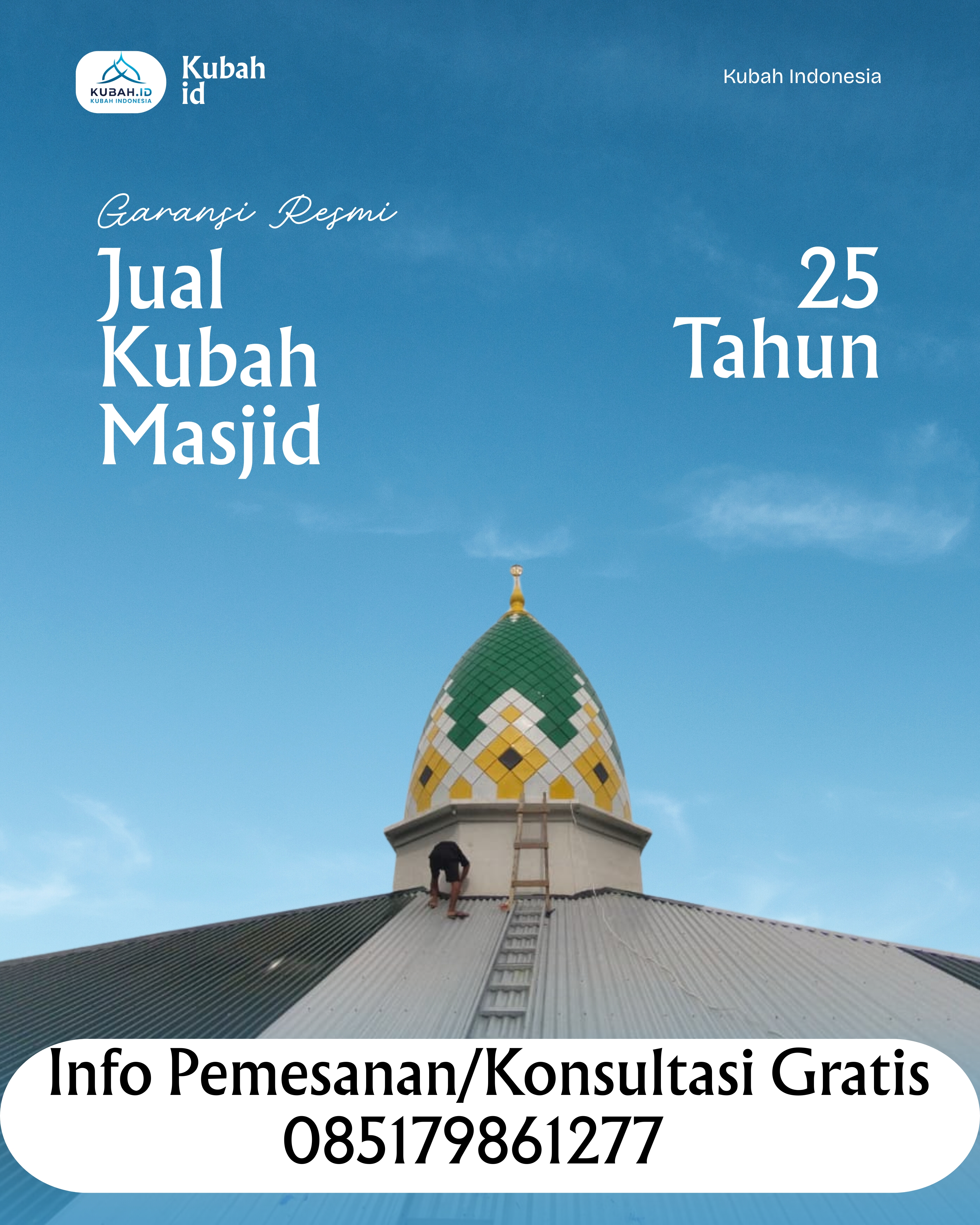 JUAL KUBAH MASJID PREMIUM DI KEC LIMA KAUM, KAB TANAH DATAR, SUMATERA BARAT (WA: 085179861277)