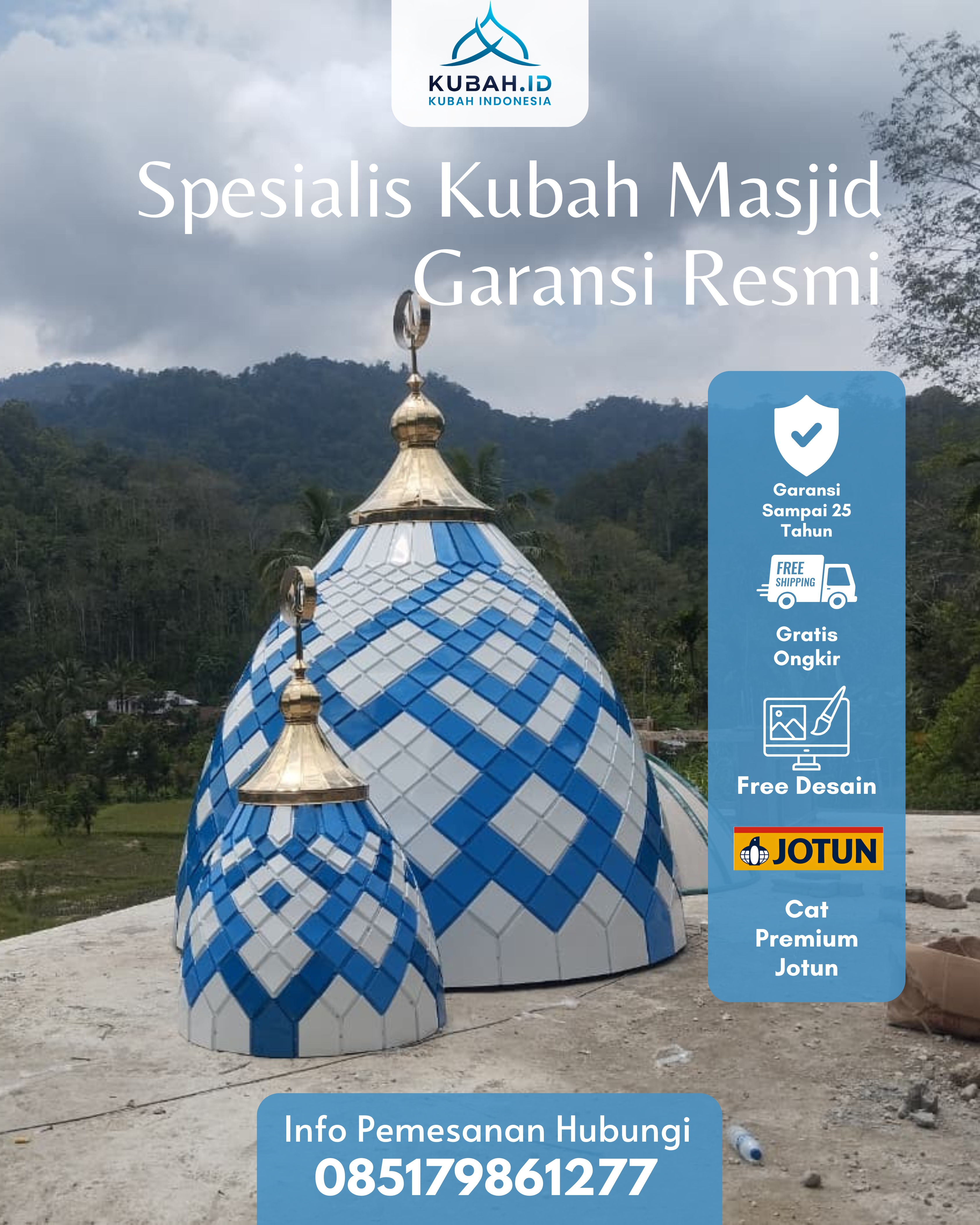 PABRIK KUBAH MASJID MODERN DI KEC BARANGIN, KOTA SAWAHLUNTO, SUMATERA BARAT (WA: 085179861277)