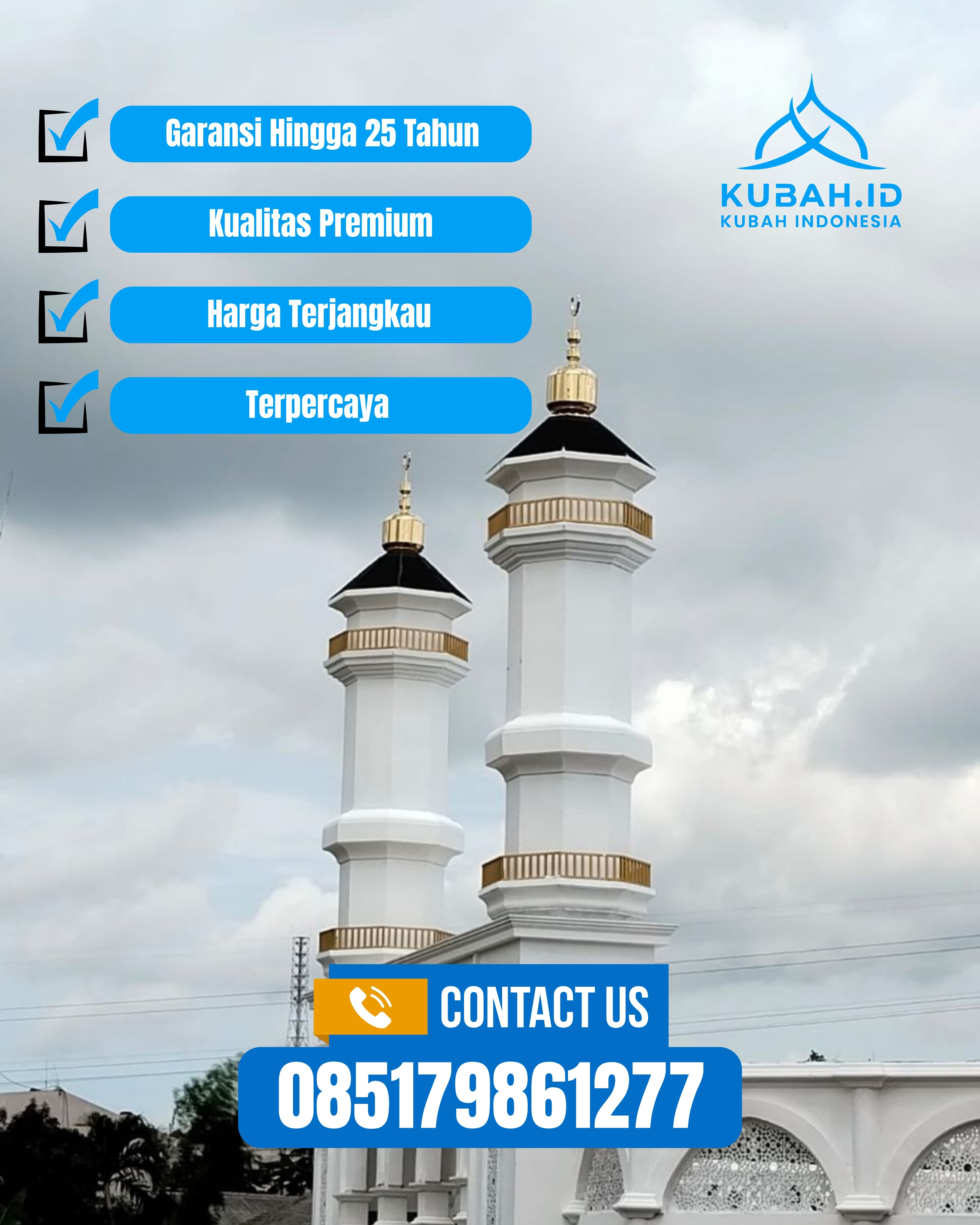 KUBAH MASJID HARGA TERJANGKAU DI KEC PAMEKASAN, KAB PAMEKASAN, JATIM (WA: 085179861277)