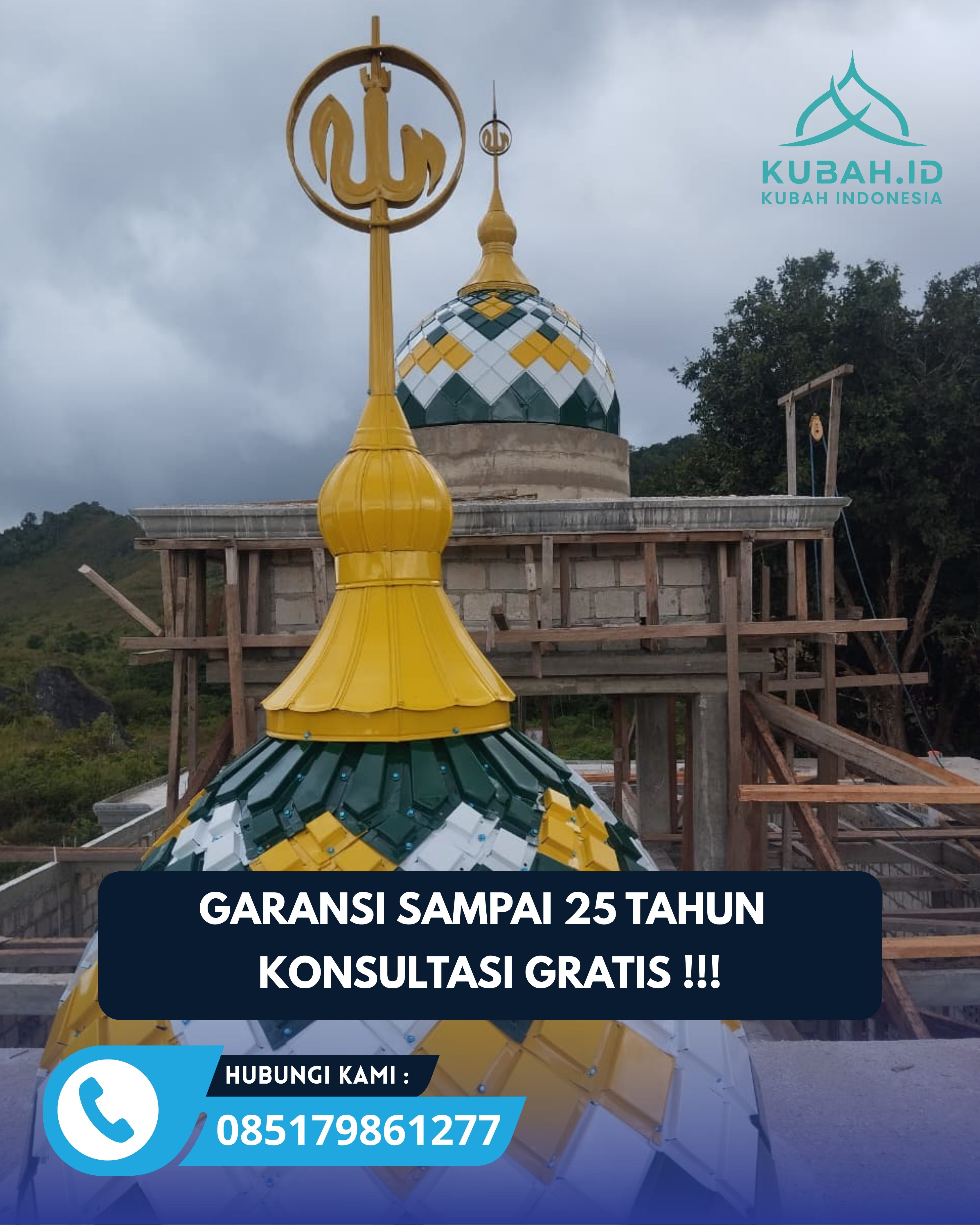 JUAL KUBAH MASJID PREMIUM DI KEC DEPOK, KOTA DEPOK, JABAR (WA: 085179861277)