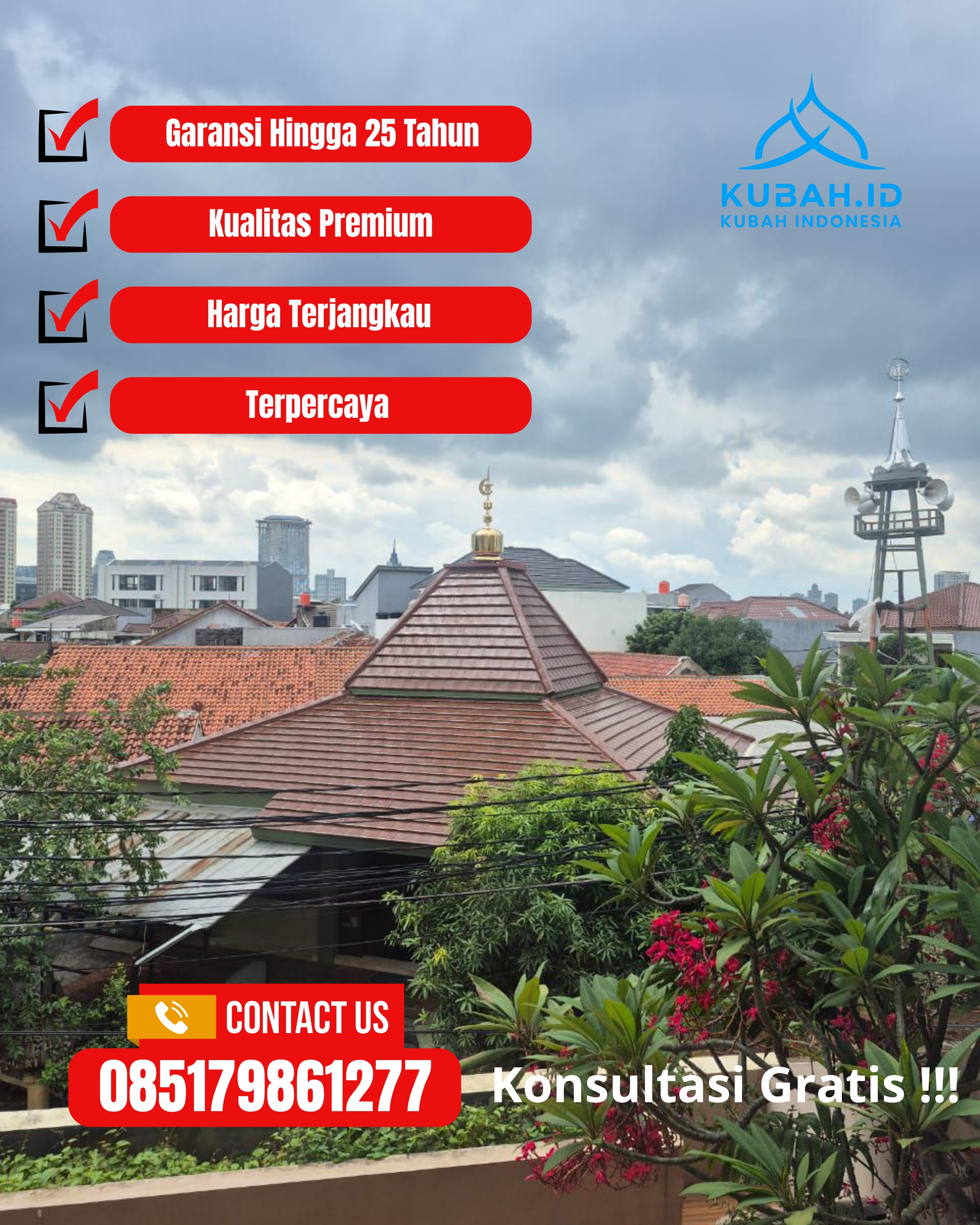 PUSAT KUBAH MASJID BERKUALITAS DI KEC WLINGI, KAB BLITAR, JATIM (WA: 085179861277)