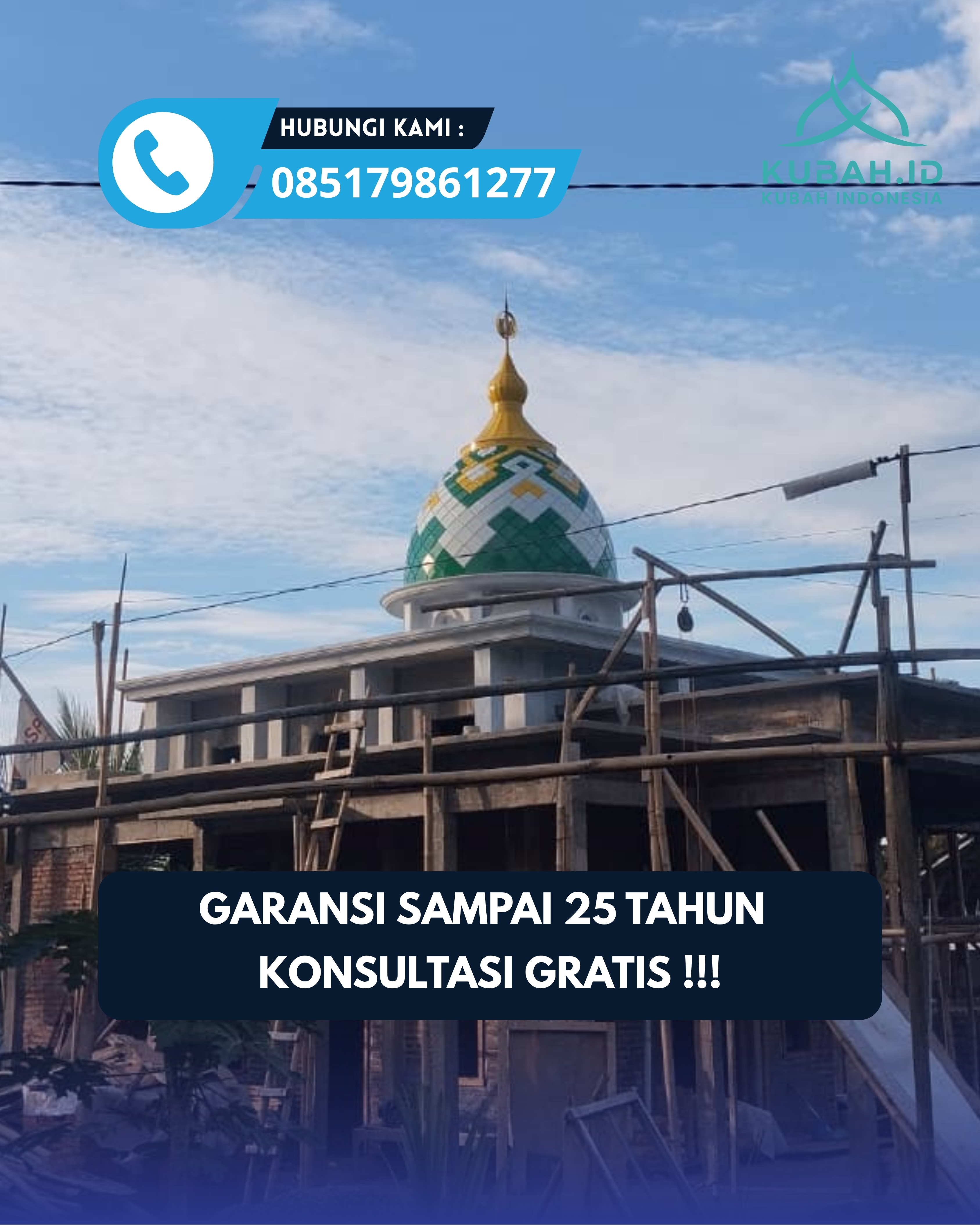 PABRIK KUBAH MASJID MODERN DI KEC JEBRES, KOTA SURAKARTA, JATENG (WA: 085179861277)