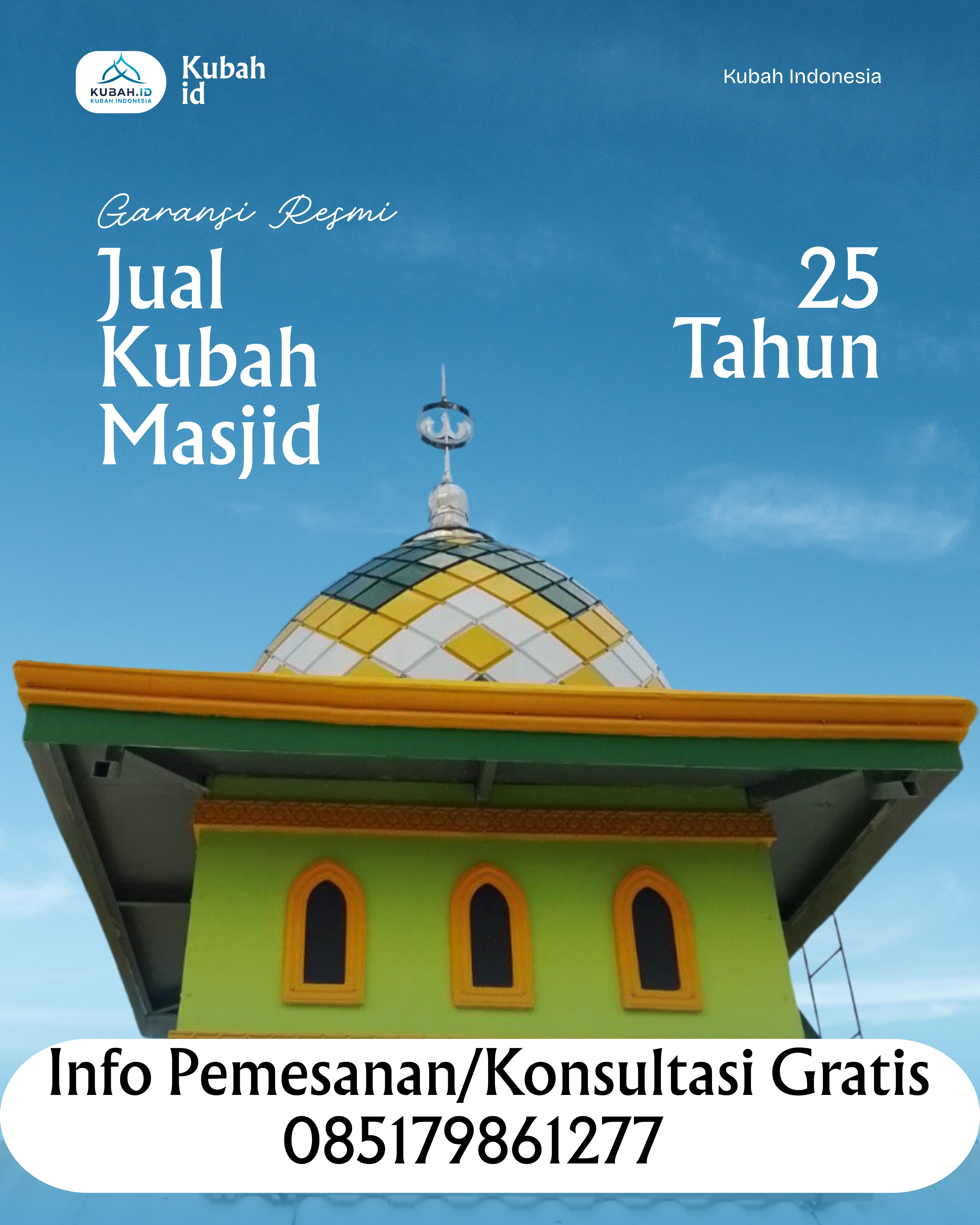 PUSAT KUBAH MASJID BERKUALITAS DI KEC RAMBATAN, KAB TANAH DATAR, SUMATERA BARAT (WA: 085179861277)