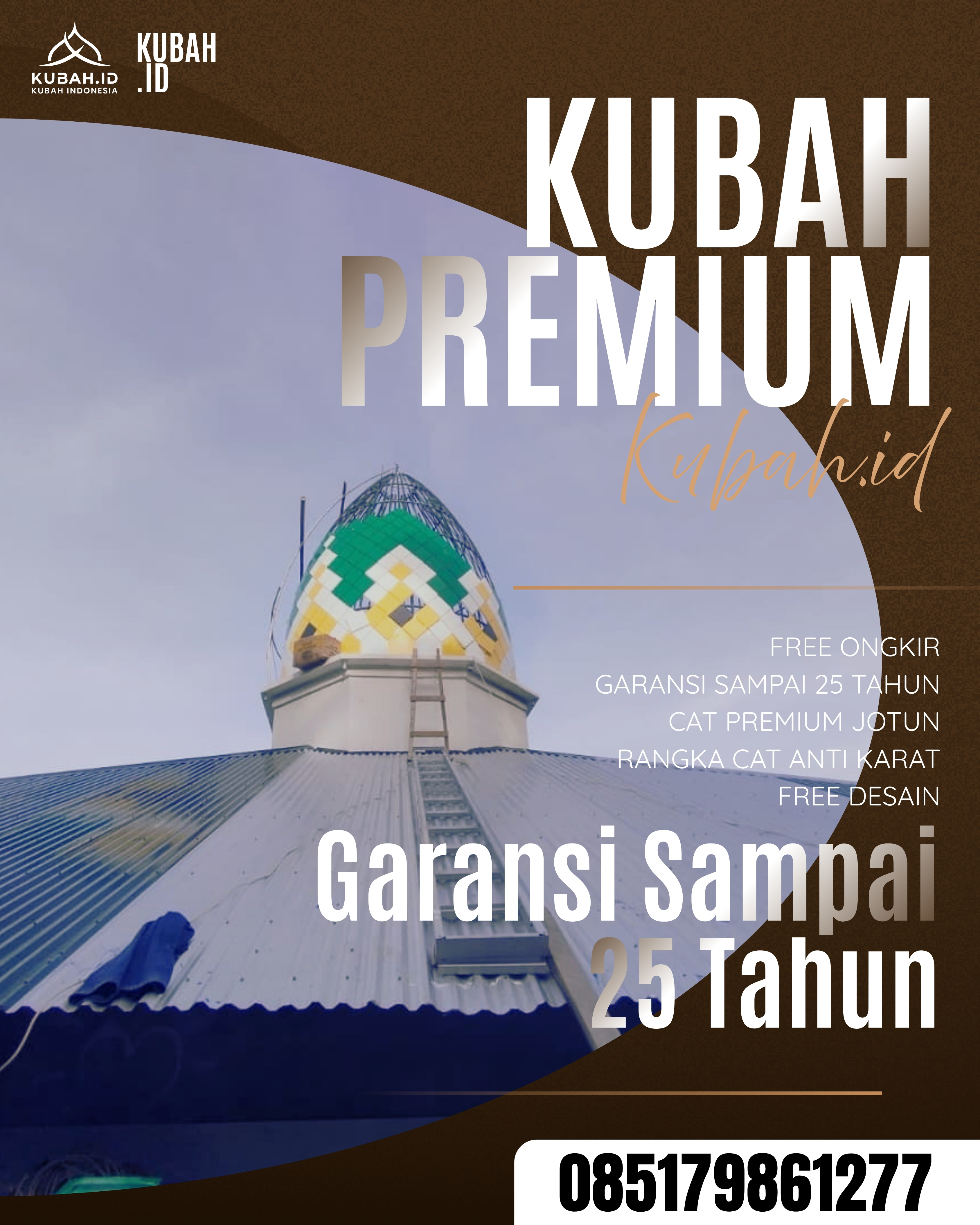 JUAL KUBAH MASJID PREMIUM DI KEC BATURAJA BARAT, KAB OGAN KOMERING ULU, SUMATERA SELATAN (WA: 085179861277)